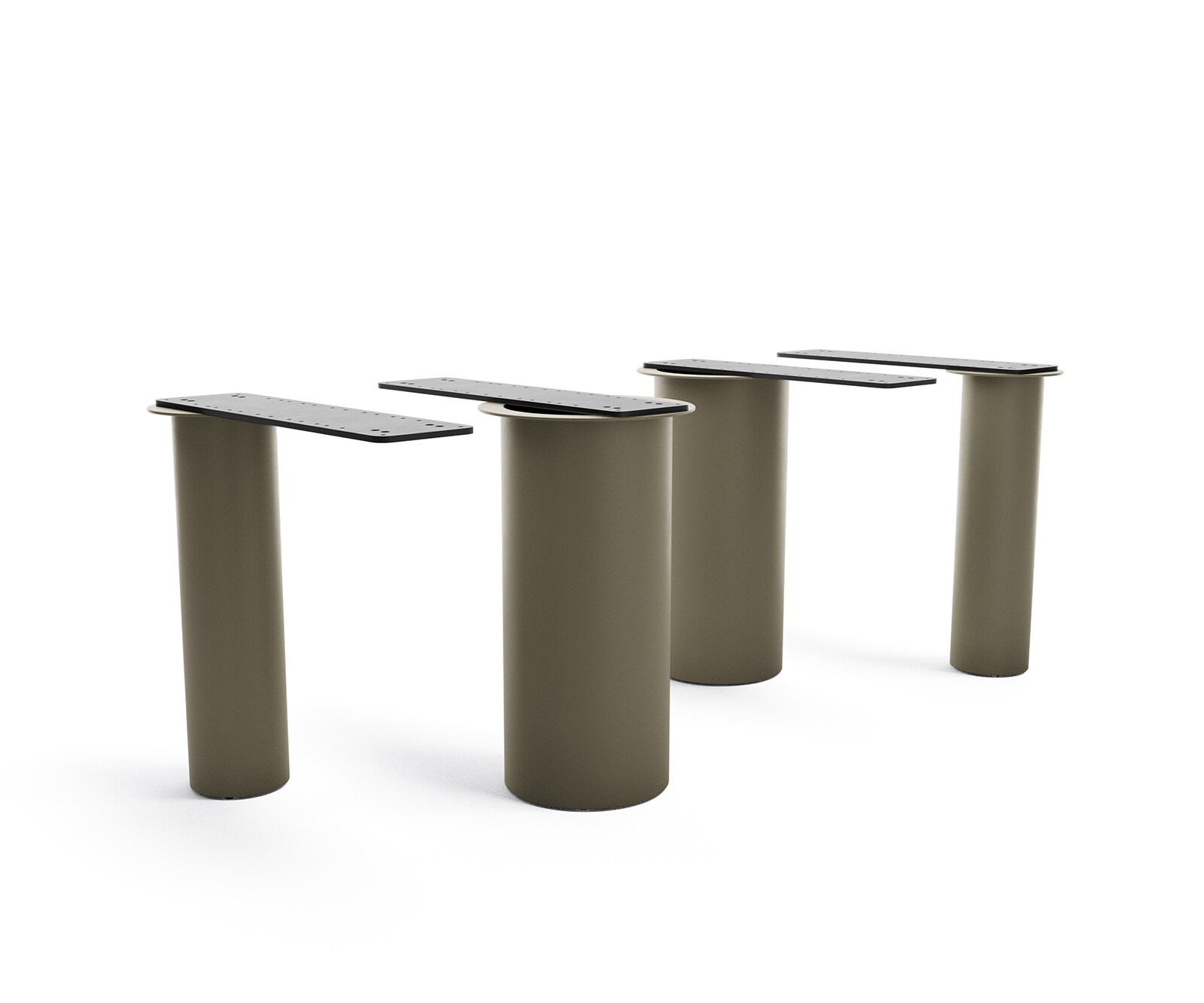 Rama stołu Pilier metal kolor tytanowy do blatów od 200cm