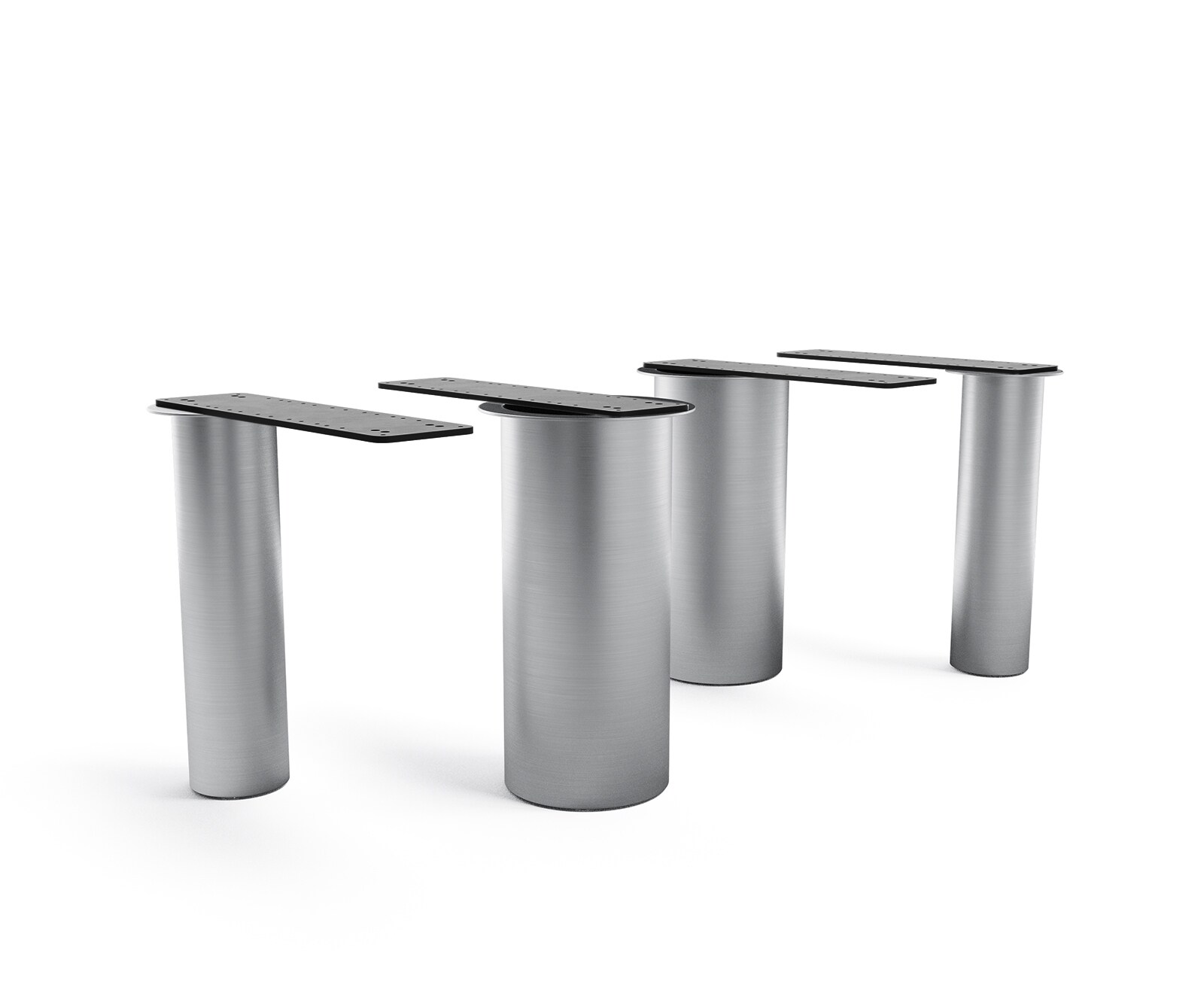 Rama stołu Pilier metal kolor tytanowy do blatów od 200cm 2