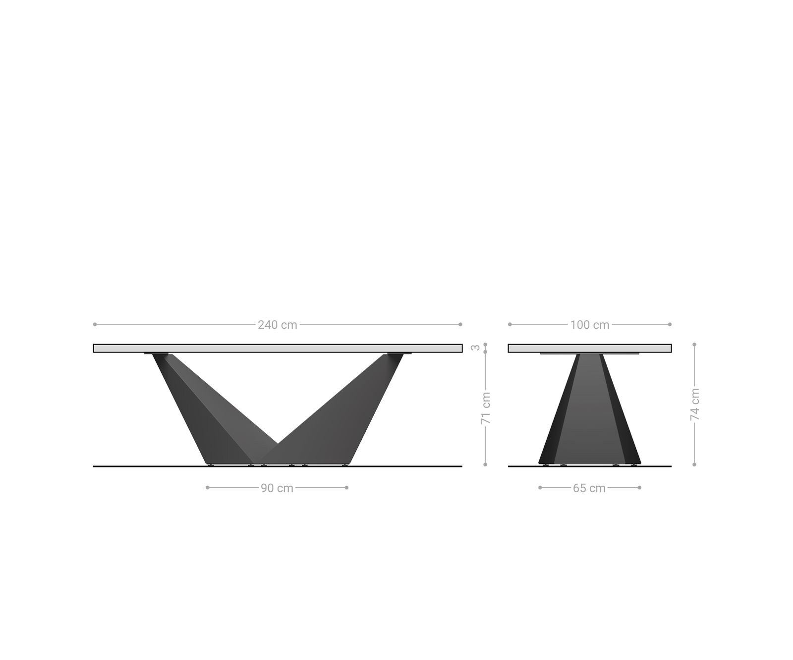Stół do jadalni Edge 240x100 cm akacja naturalna rama Prisma metaliczny złoty live-edge 6