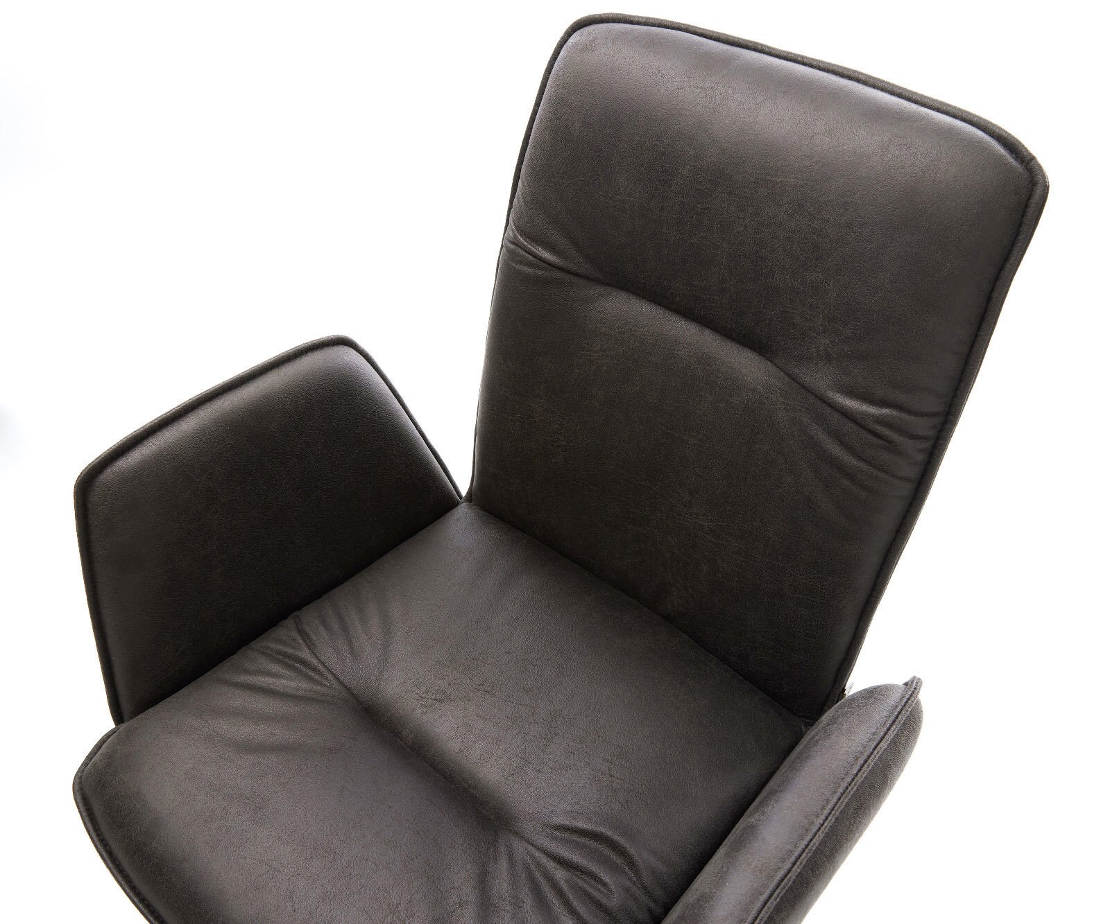 Krzesło Vinja-Flex antracytowy vintage 4 nogi stożkowe czarne 3