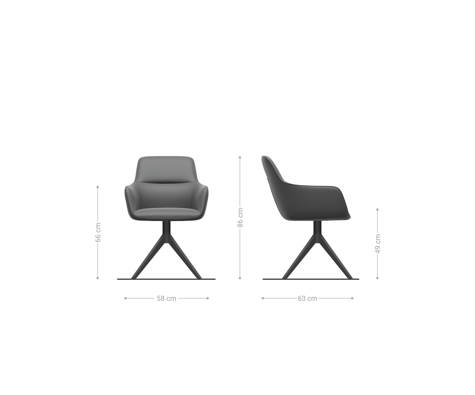 Krzesło do jadalni Pejo-Flex plusz kremowo-biały rama krzyżowa szeroka biała obracane o 360° funkcja kołyski ze sprężynami kieszeniowymi 6