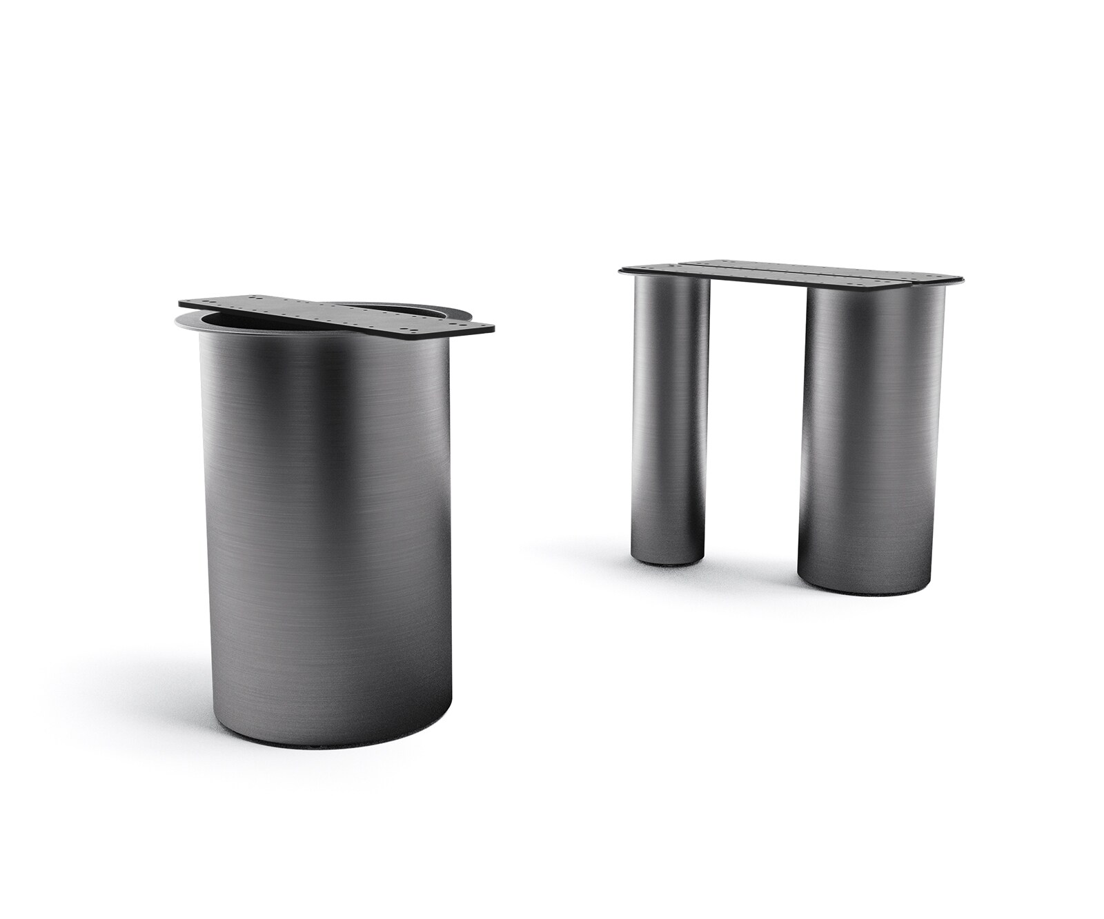 Rama stołu Troa metal kolor tytanowy do blatów od 200cm 5