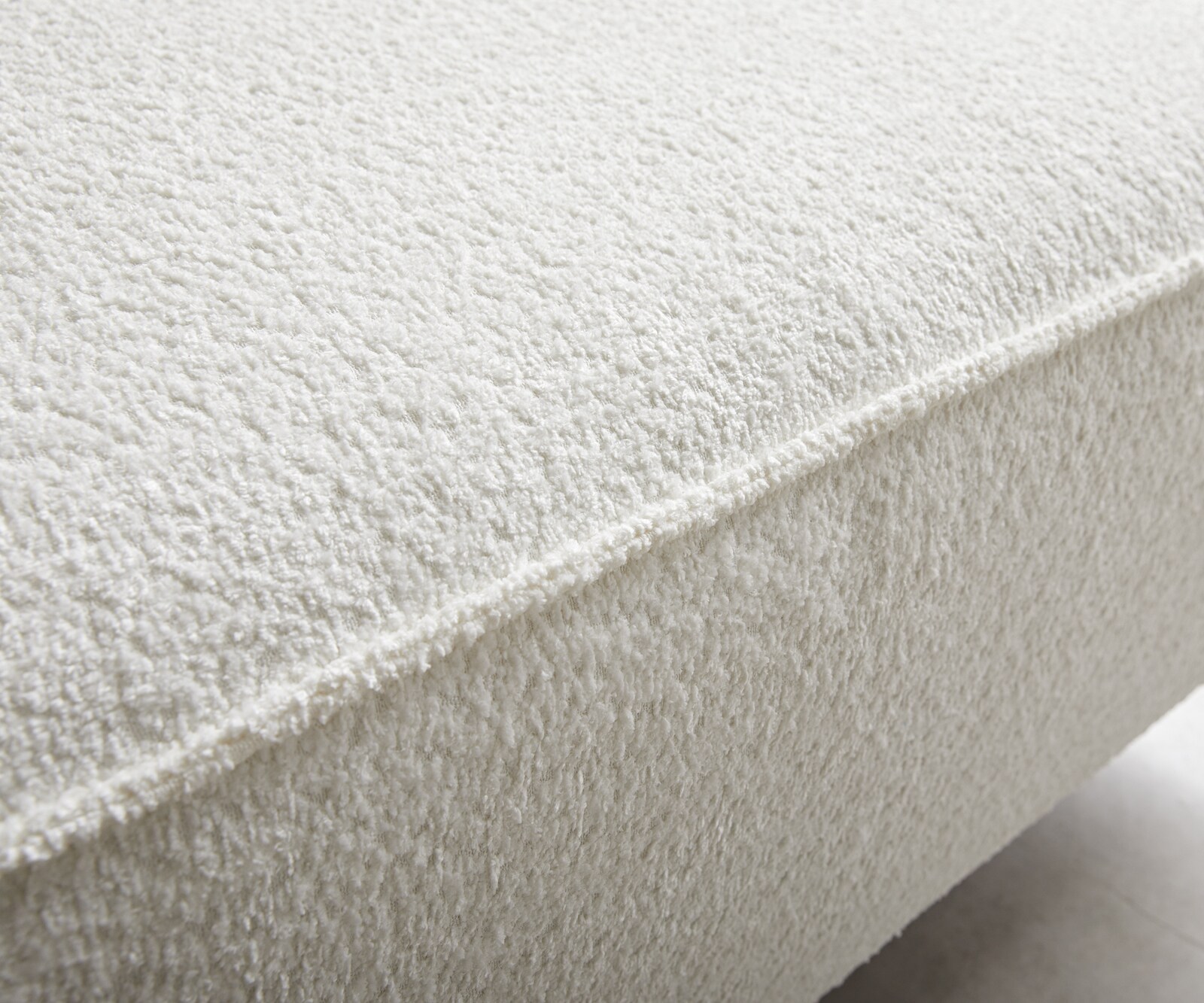 Sofa w kształcie litery U Sirpio 300x210 cm bouclé kremowo-biały szezlong z możliwością obustronnego montażu 6