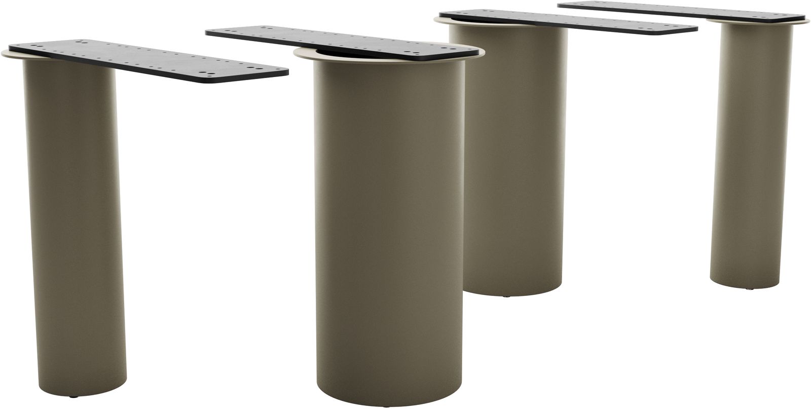 Rama stołu Pilier metal kolor tytanowy do blatów od 200cm
