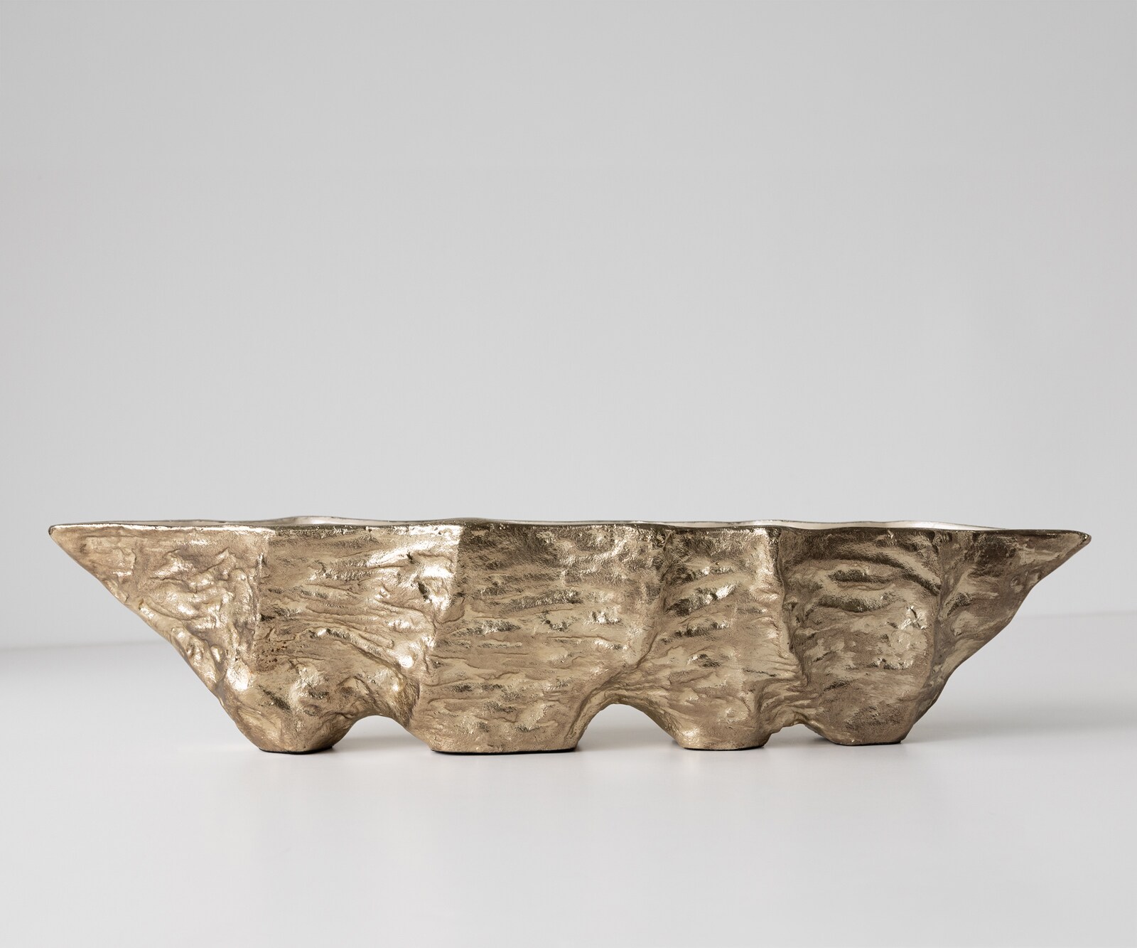 Misa Riffa dł. 70 x szer. 16 x wys. 15 cm aluminium Champagner Ivory ręcznie robiona 1