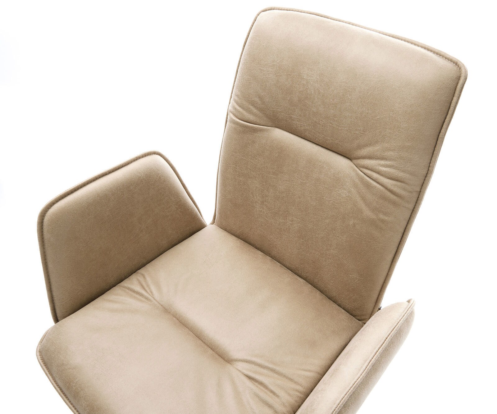 Krzesło Vinja-Flex beżowy vintage 4 nogi stożkowe czarne 4