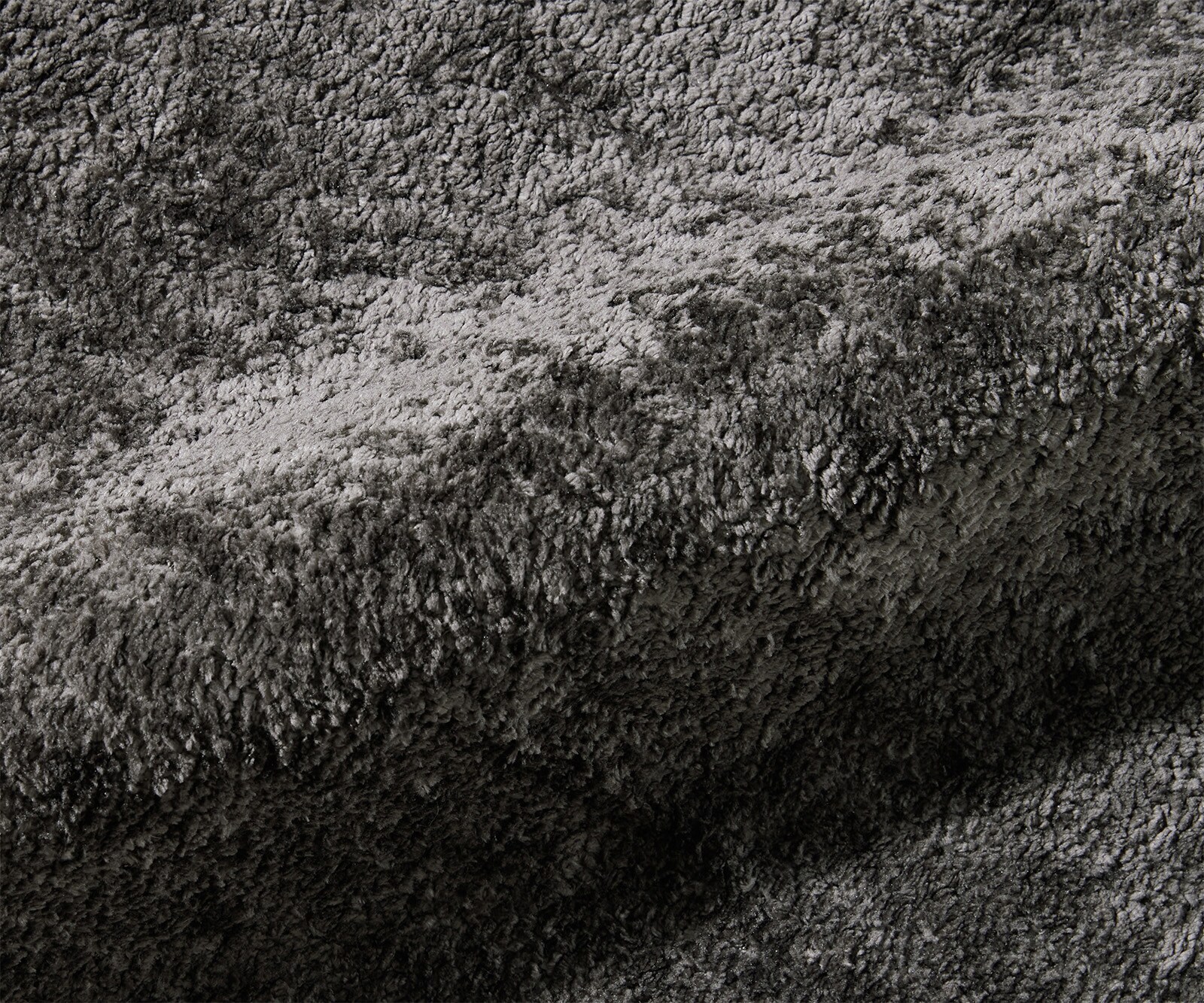 Rama łóżka tapicerowanego Shona 180x200 cm tkanina teddy szara 2
