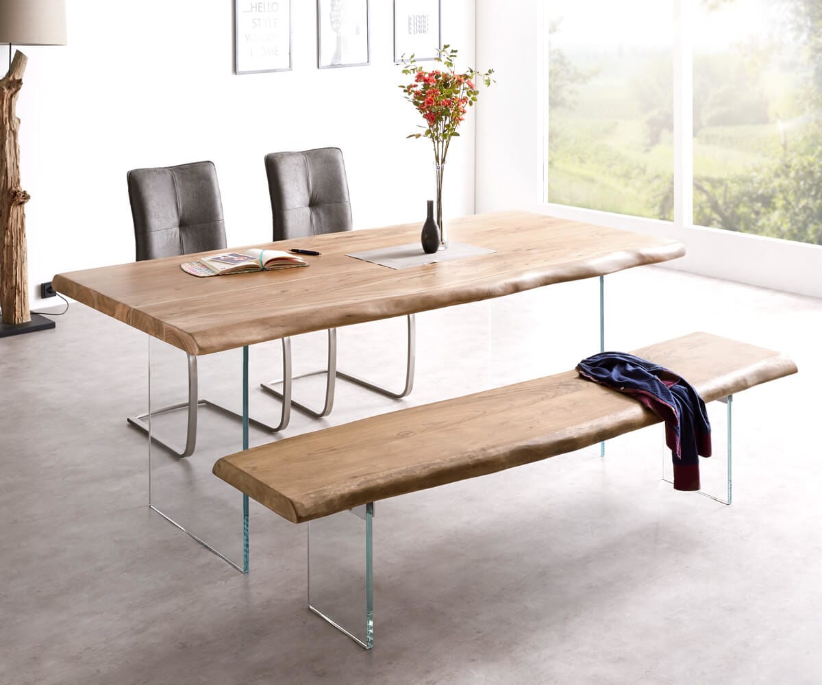 Blat stołu Edge 200x100 cm XL akacja naturalna live-edge 4