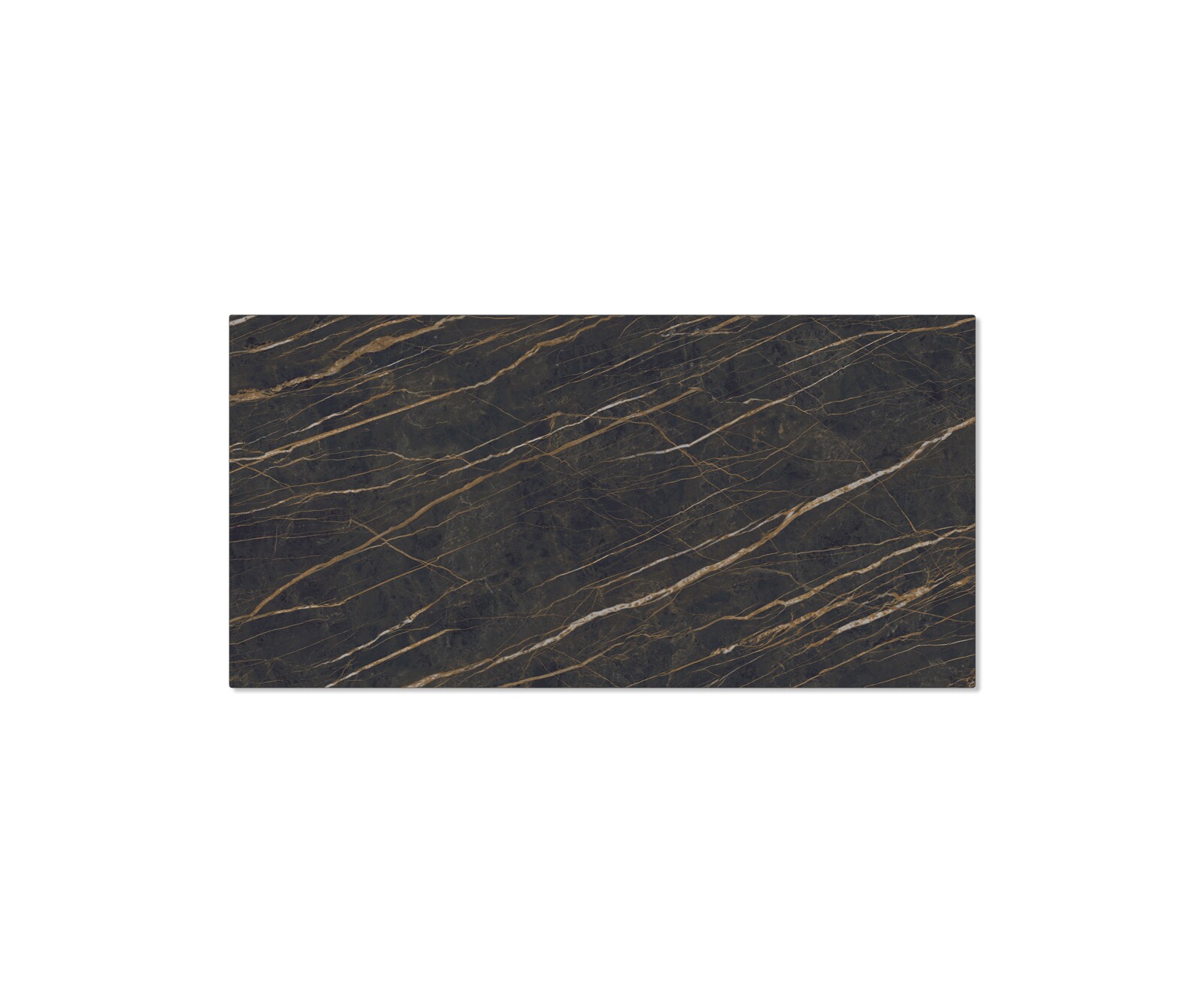 Stół do jadalni Edge 200x100 cm ceramika Laminam® brązowa rama Spider metal czarna 3