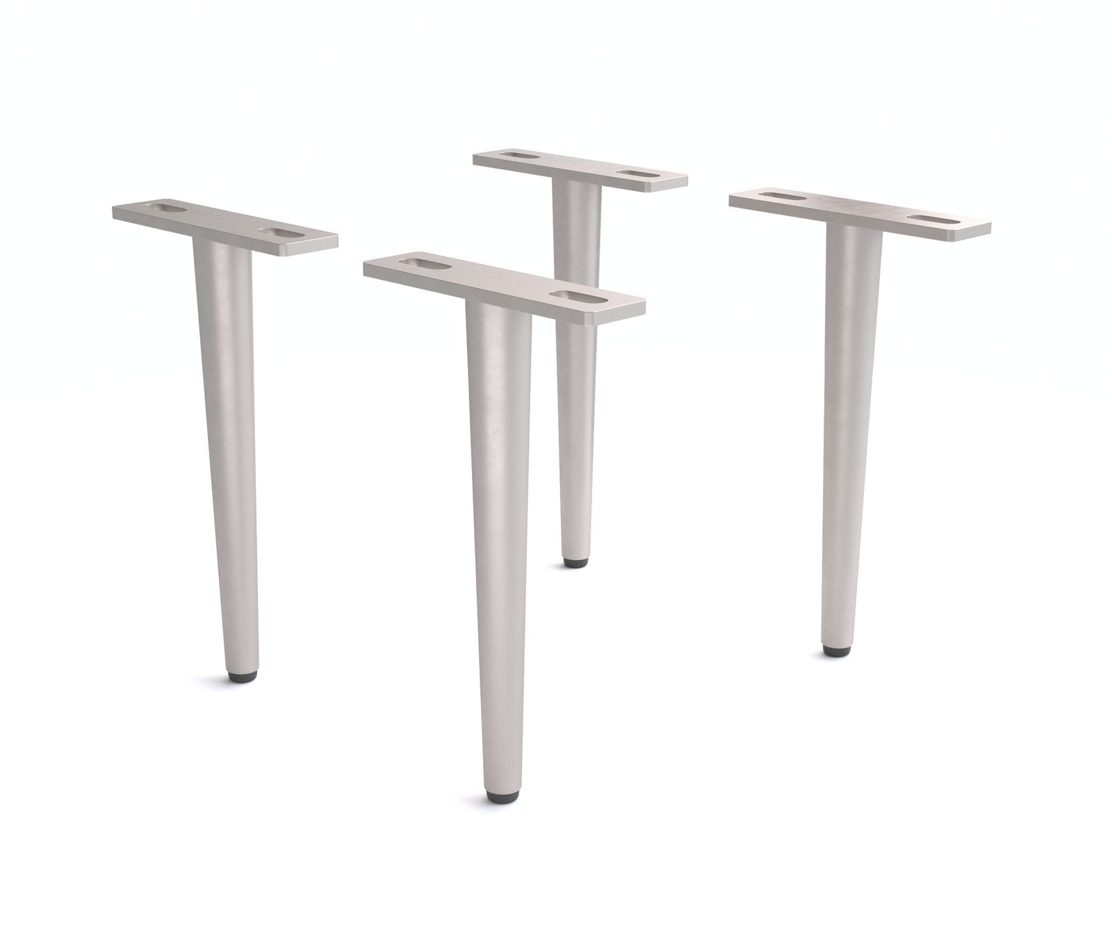 Nóżki meblowe 20 cm metal srebrny (zestaw 4 szt.) 1