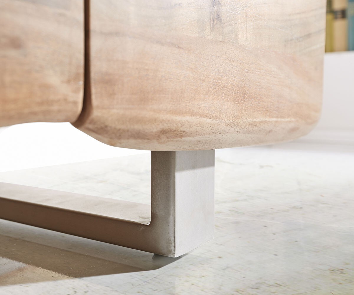 Komoda Live-Edge 172 cm akacja naturalna 4 drzwi 4 szuflady 9