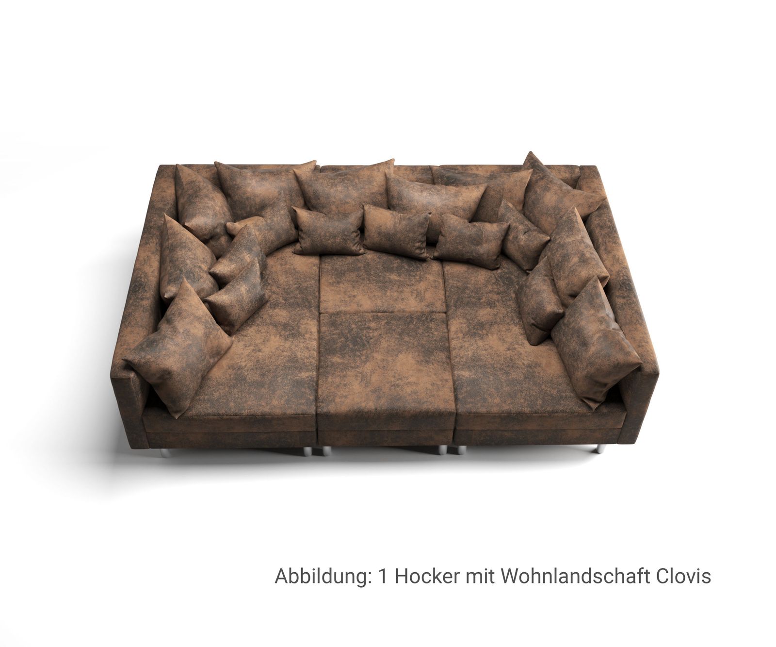 Hoker Clovis 98x83cm brązowy antyczny 6
