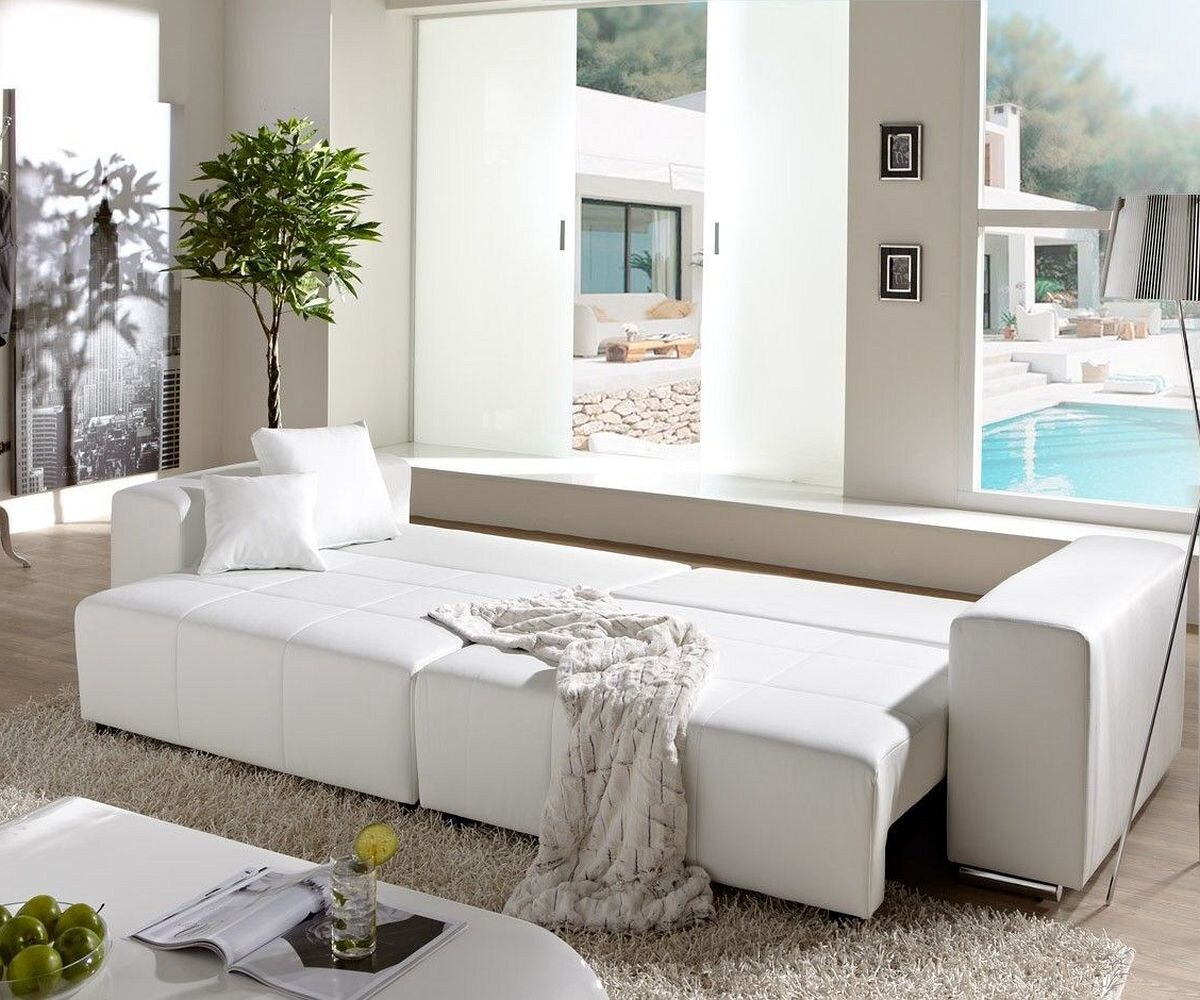 Sofa Marbeya XL 290x110 cm biały z funkcją spania 6