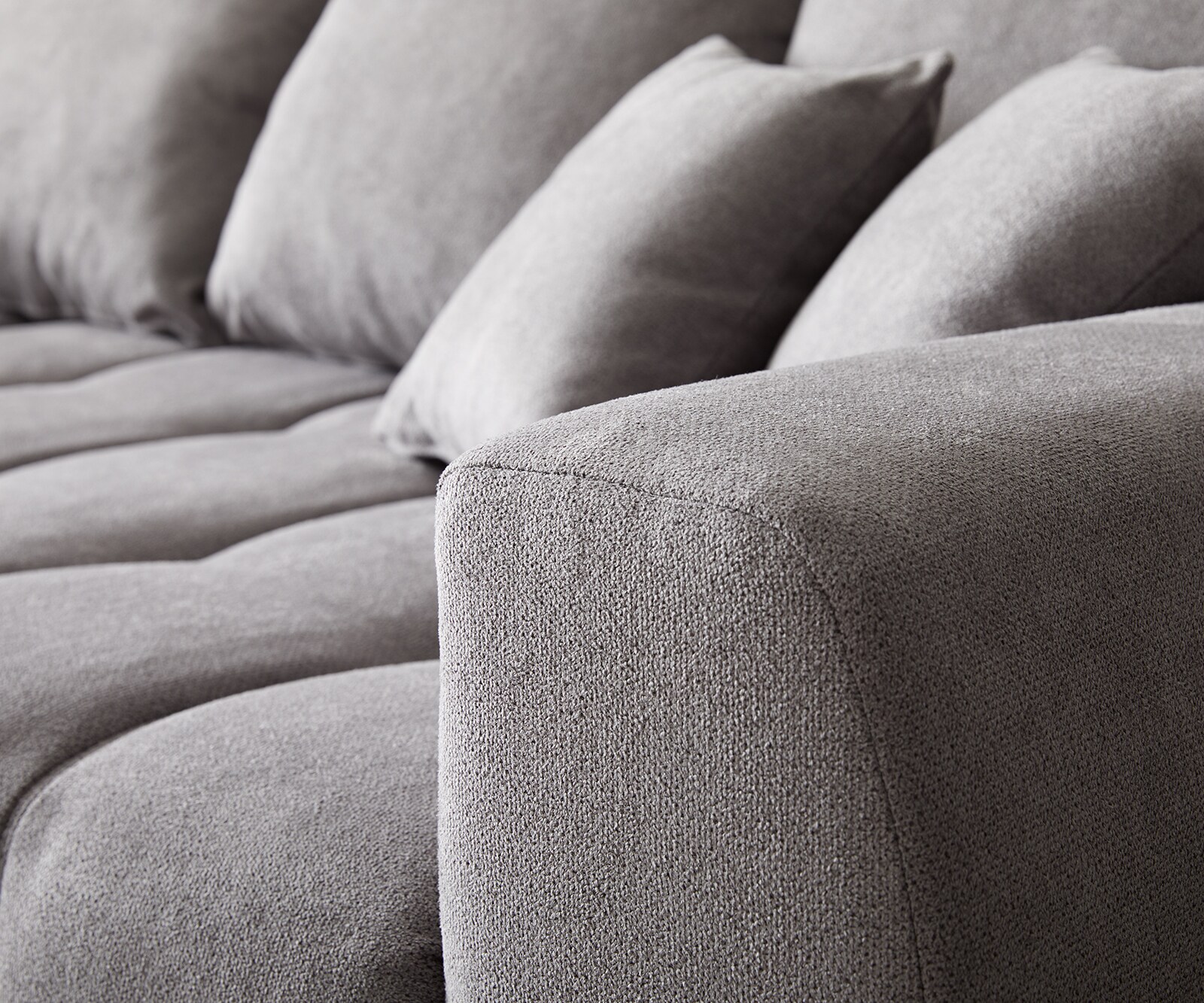 Sofa narożna Josea 300x220 cm mikrofibra kamienny szary szezlong lewy 3