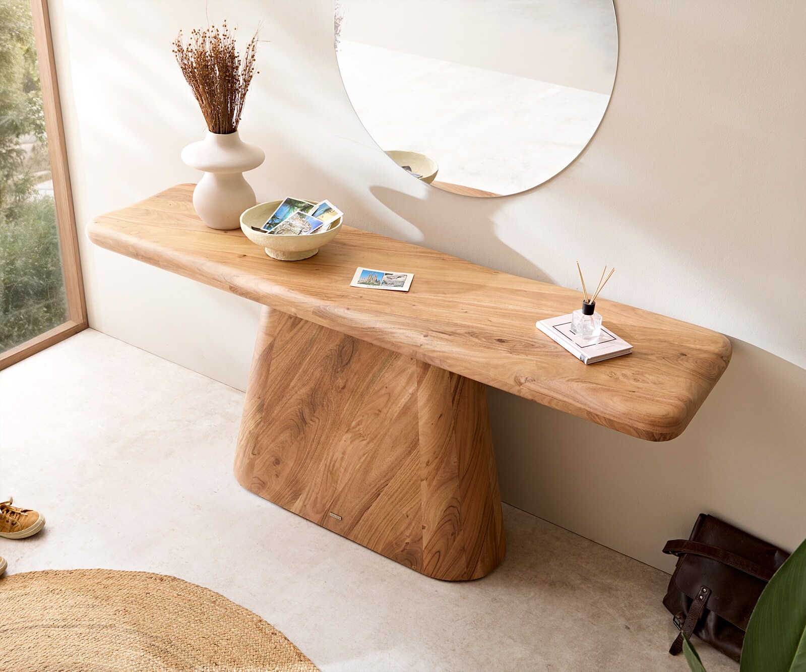 Konsola Suva 180x45 cm akacja naturalna 3