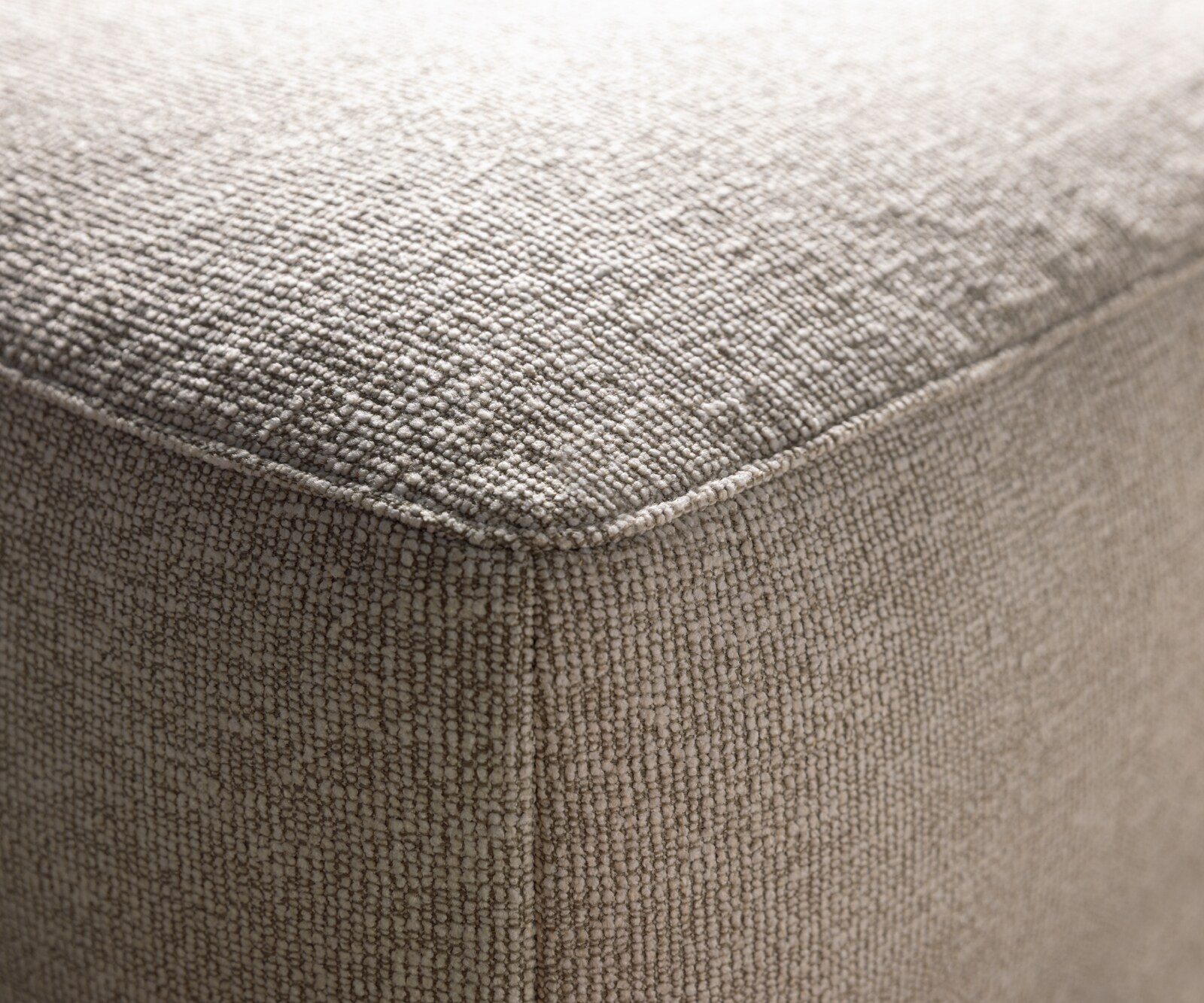 Sofa narożna Freestyle 310x200 cm miękka tkanina beżowa szew płaski 4