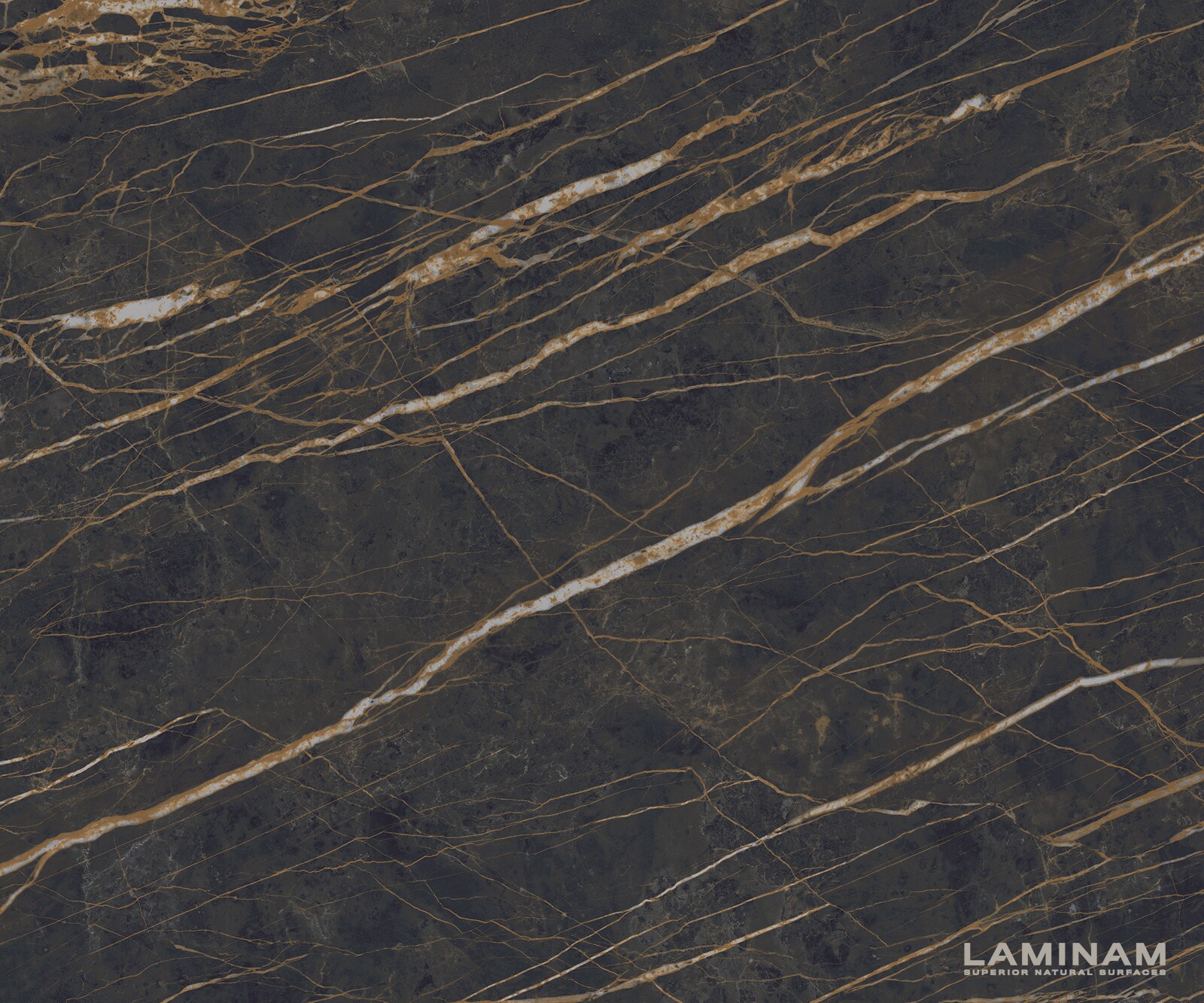 Stół do jadalni Edge 200x100 cm ceramika Laminam® Noir Desir brązowy rama V czarna 3