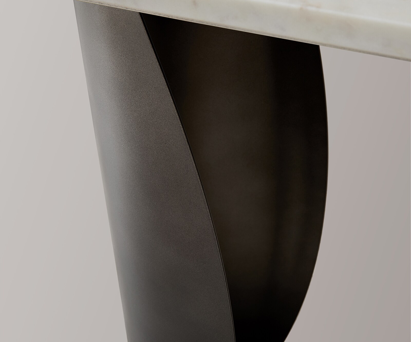 Konsola Solena 135x40 cm marmur biały metal w wykończeniu Black Antique 5