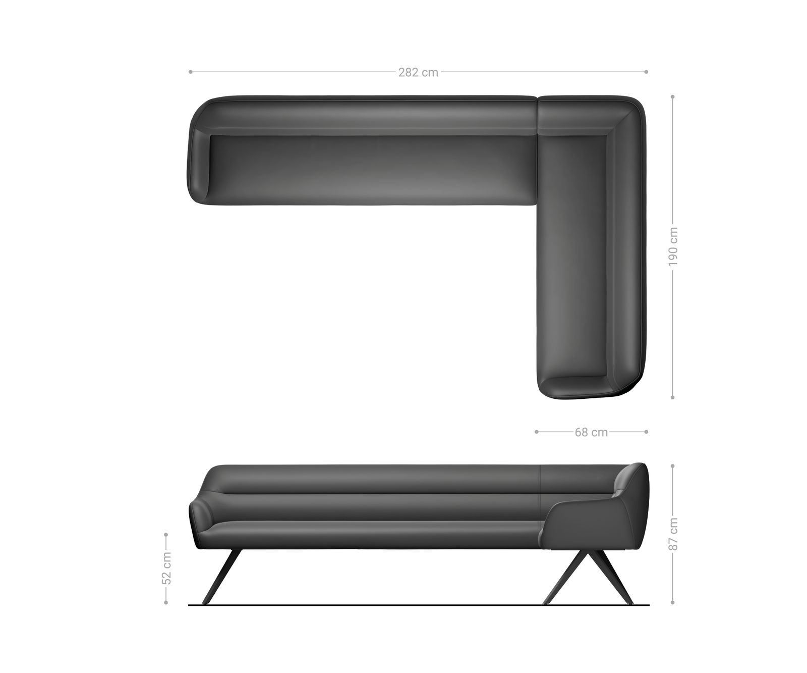 Ławka do jadalni Taya-Flex 285x190 cm mikrofibra beżowy vintage podstawa krzyżowa kątowa metal czarny sprężyny kieszeniowe lewa 7