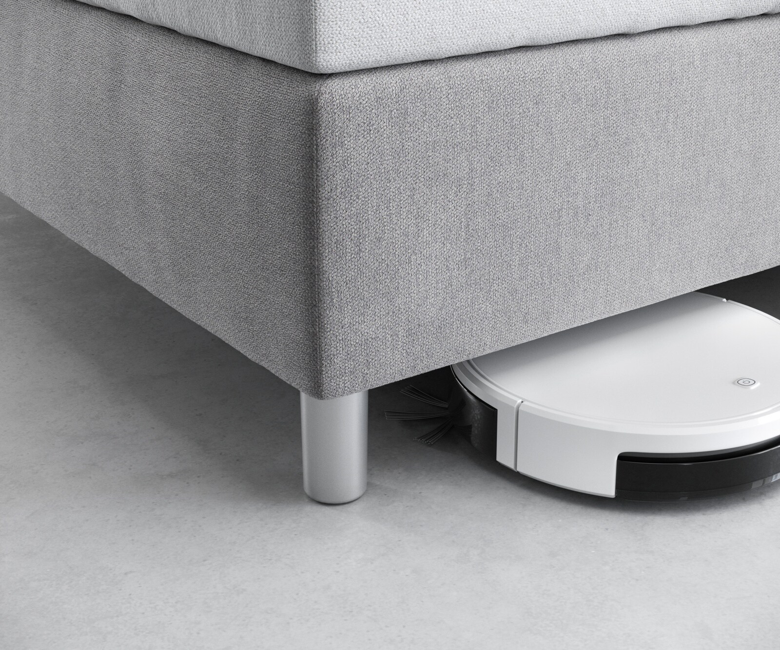 Dream Zestaw nóżek \w kolorze aluminium, prześwit 10 cm, do łóżka o szerokości 120 cm