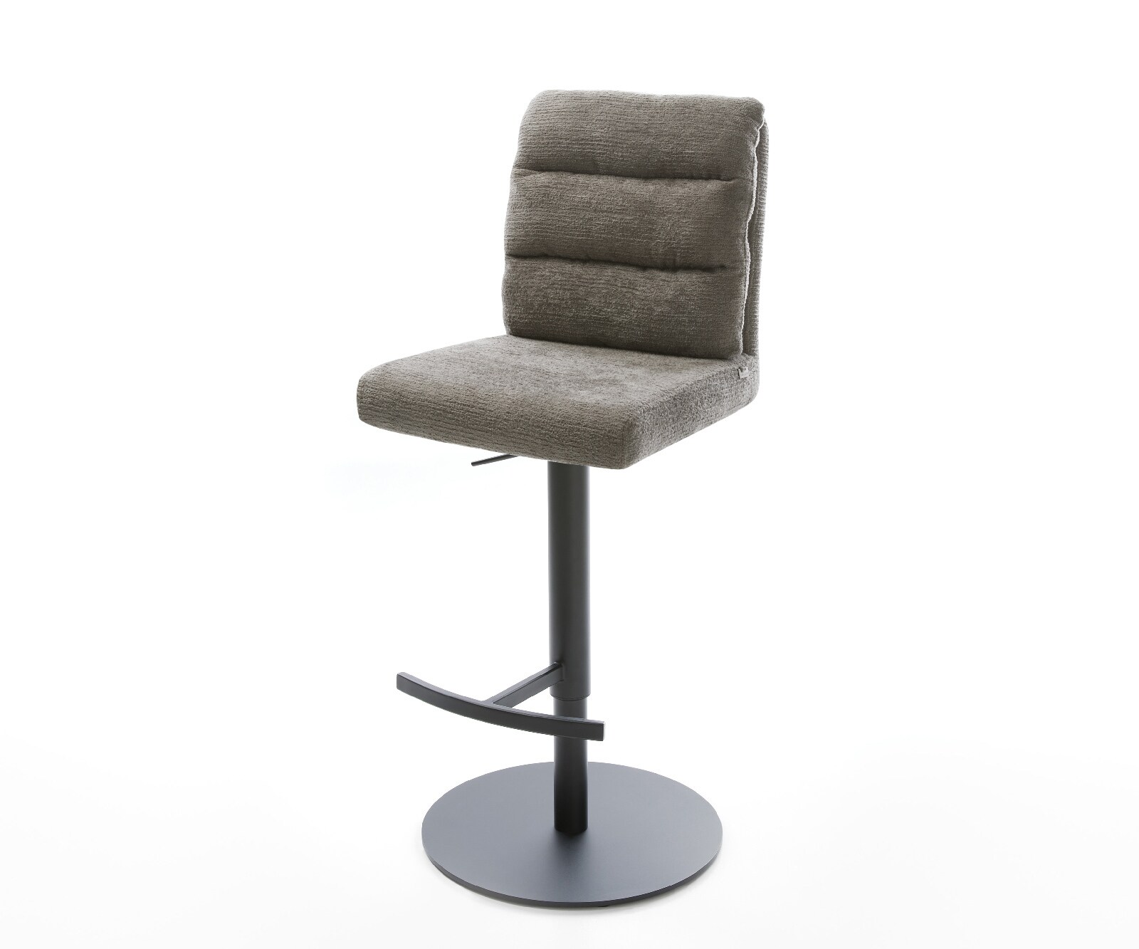 Hoker Pela-Flex bouclé kolor ziemisty rama obracana metal czarny 1