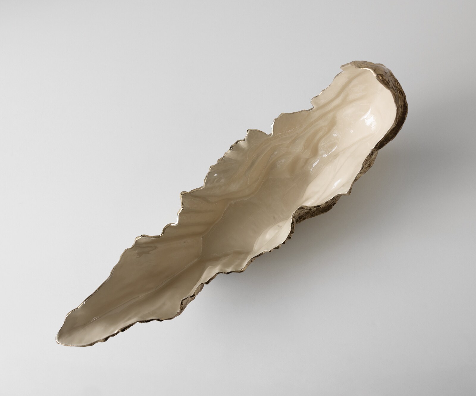 Misa Maris dł. 78 x szer. 24 x wys. 38 cm aluminium Champagner Ivory ręcznie robiona 3