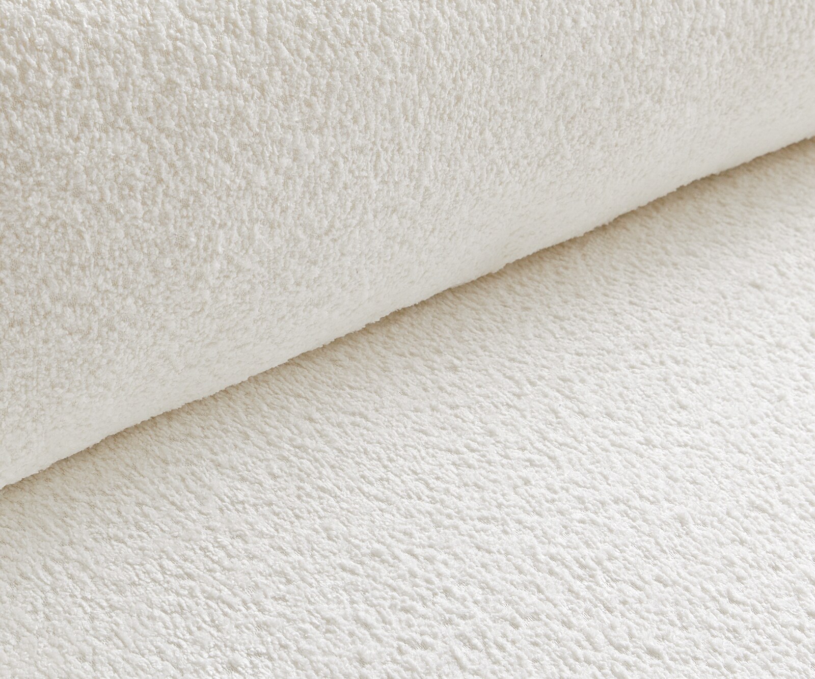 Sofa w kształcie litery U Sirpio 300x210 cm bouclé kremowo-biały szezlong z możliwością obustronnego montażu 3