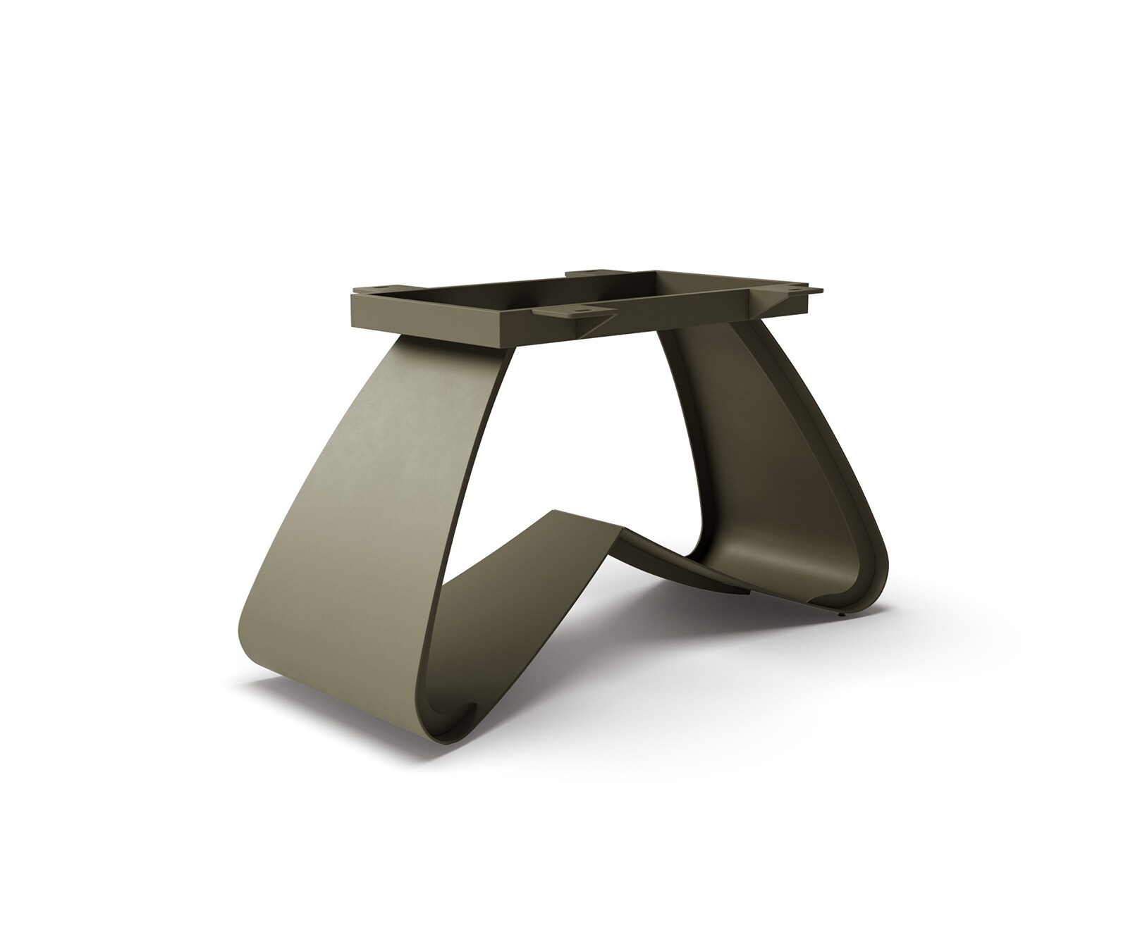 Rama stołu Edge typu W metal w kolorze tytanowym do stołów od 200 cm