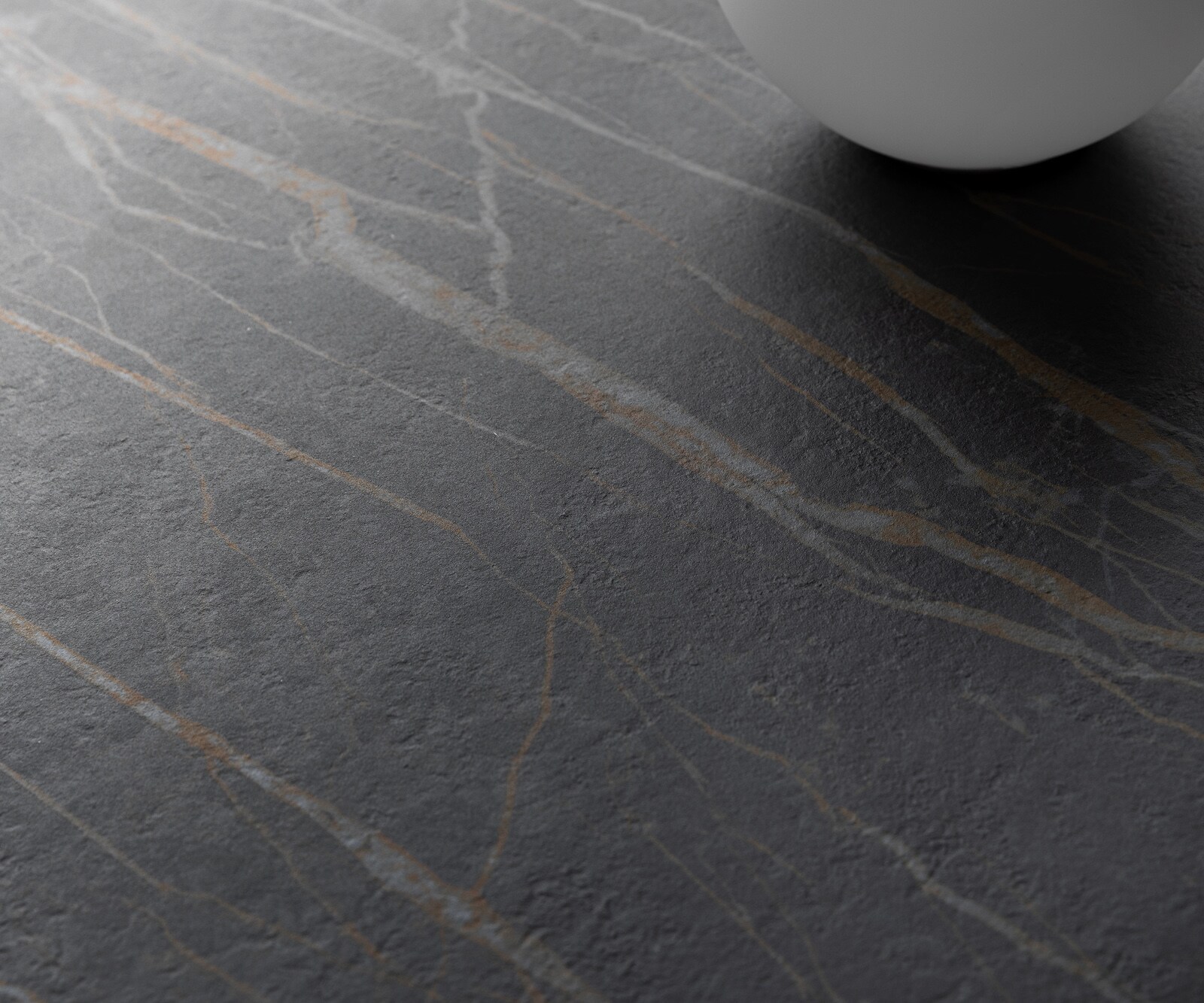 Stół do jadalni Edge 300x100cm ceramika Laminam® Noir Desir brązowy rama Estelar stal nierdzewna 5