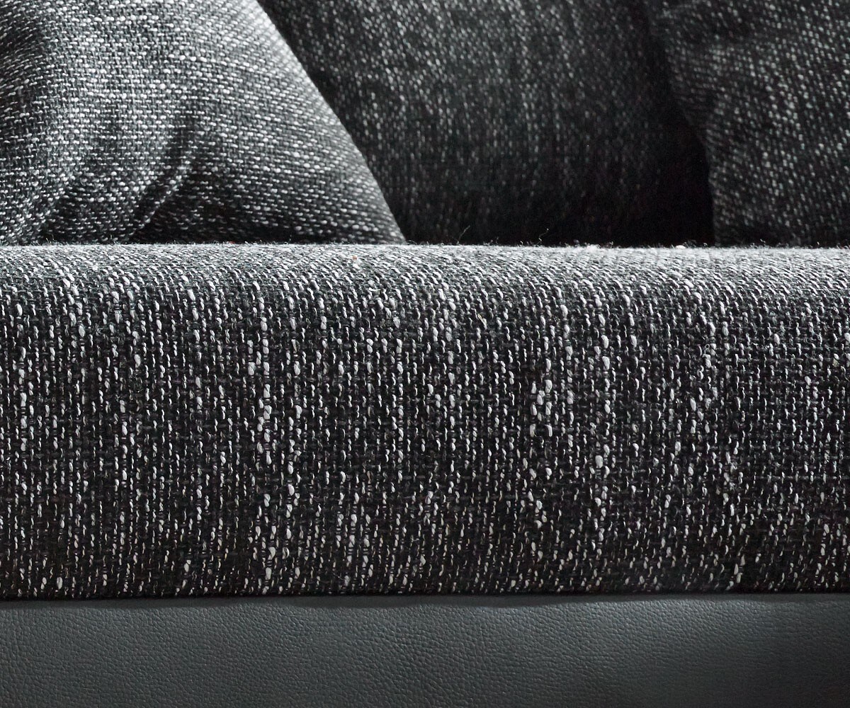 Sofa narożna Clovis czarna szezlong lewy modułowa z możliwością rozbudowy 6