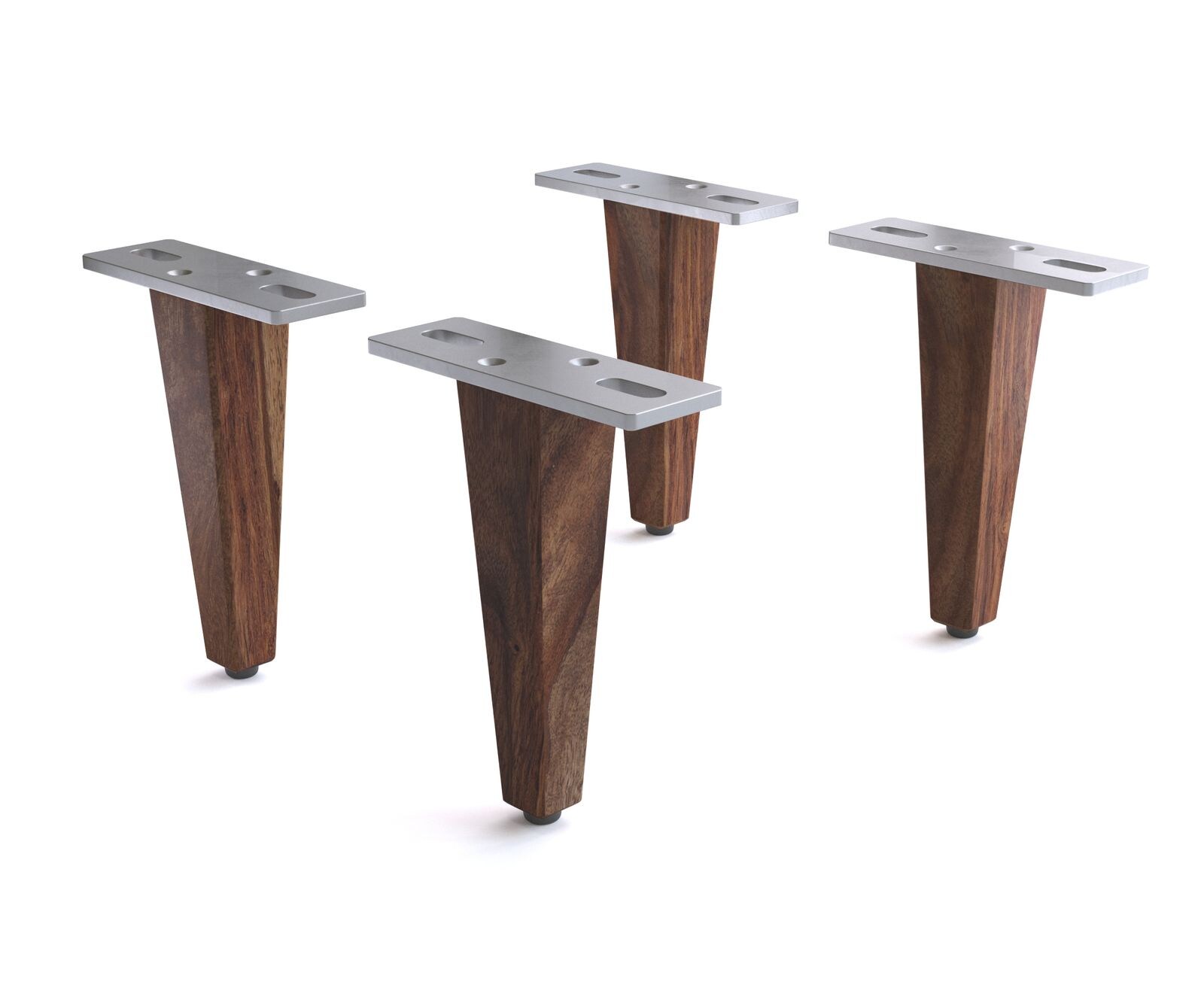 Nóżki meblowe 15 cm drewno sheesham (zestaw 4 szt.)
