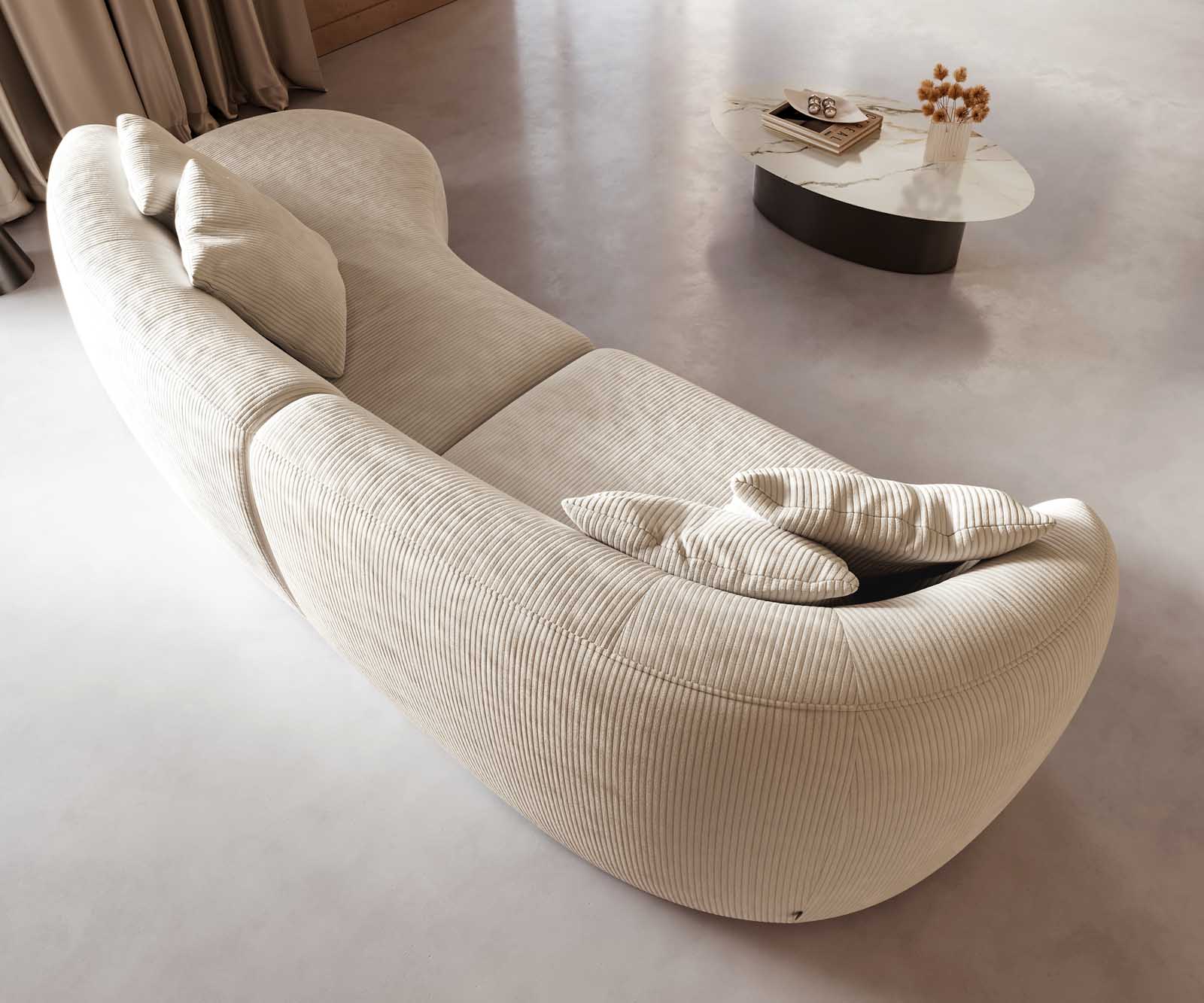 Sofa Mairi 330x160cm sztruks beżowy 4