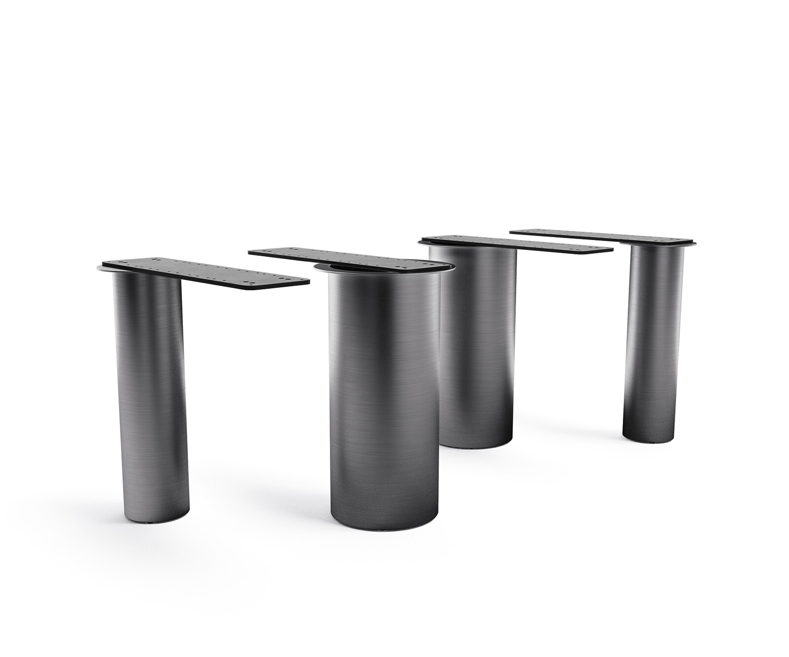 Rama stołu Pilier metal kolor tytanowy do blatów od 200cm 1
