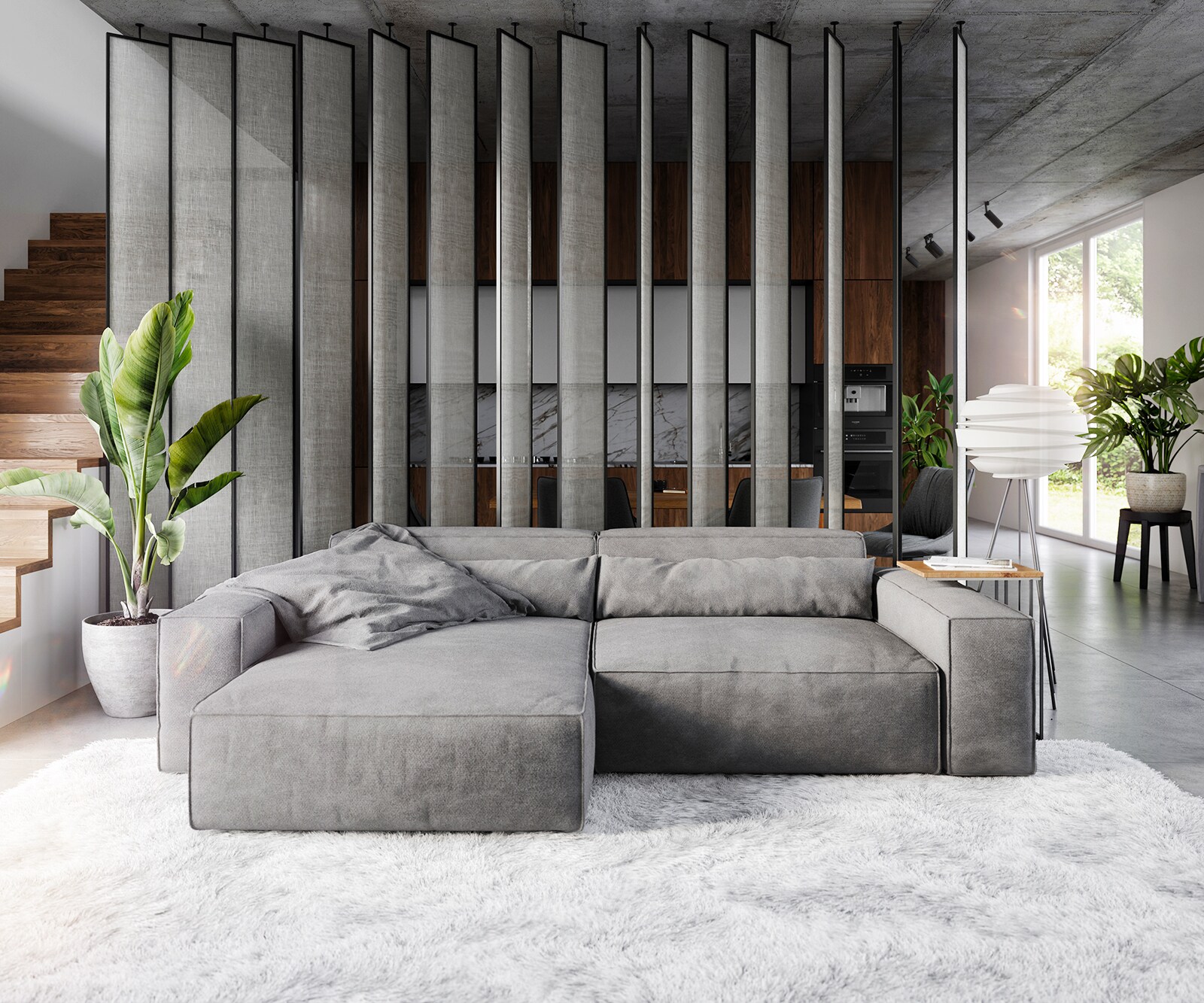 Sofa narożna Sirpio XL 270x170cm mikrofibra szaro-brązowy szezlong z możliwością zmiennego ustawienia 1