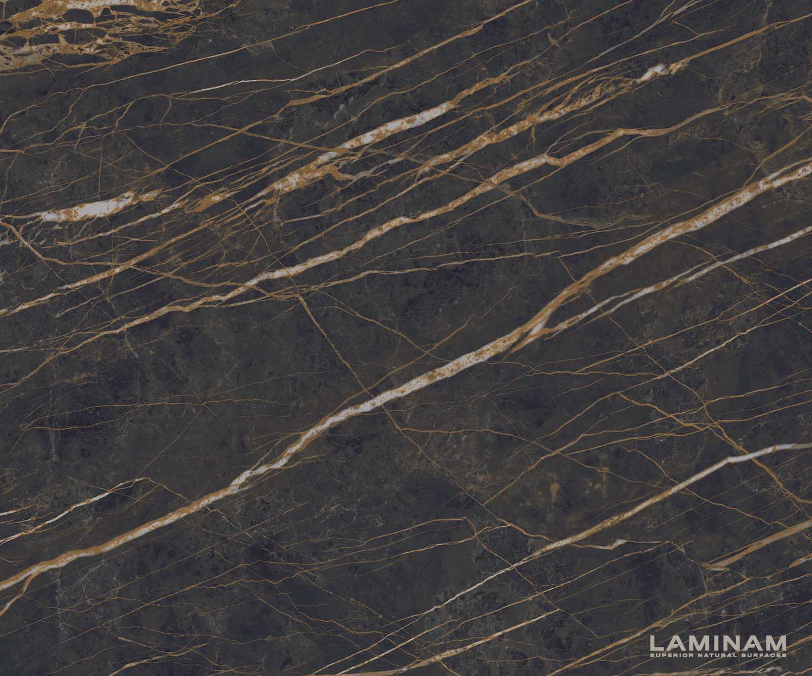 Stolik kawowy Torell 80x80 cm ceramika Laminam®Noir Desir brązowa podstawa czarna metalowa 3