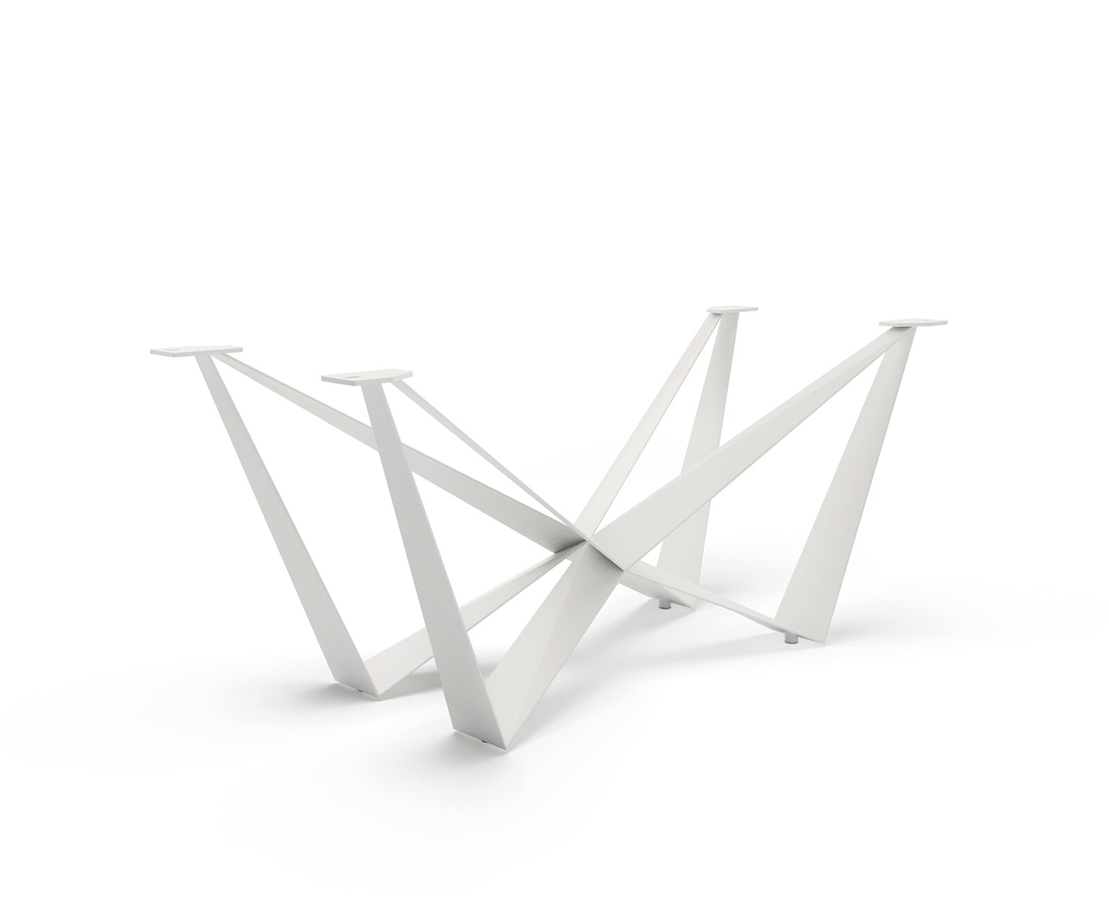 Rama stołu Spider metal biały do blatów od 200cm