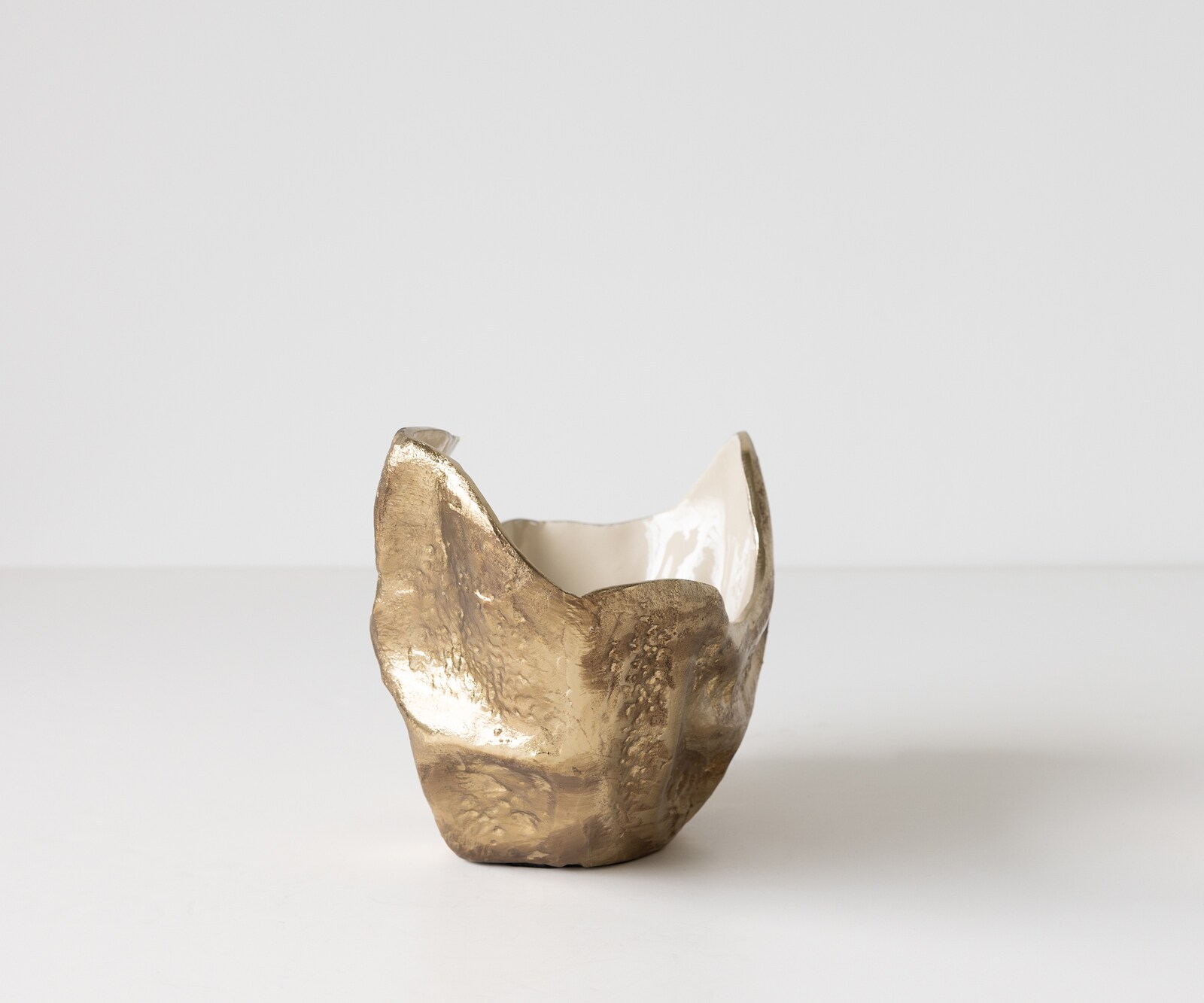Misa Valena dł. 33 x szer. 20 x wys. 22 cm aluminium Champagner Ivory ręcznie robiona 1