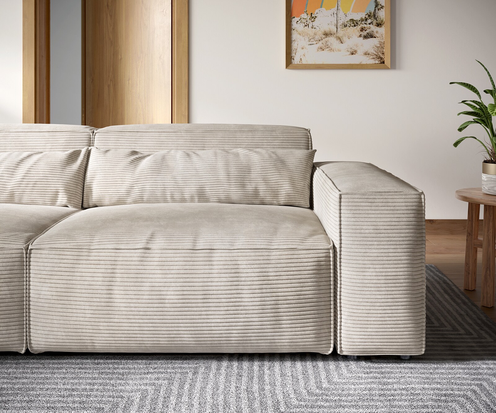 Sofa Sirpio XL 270x130cm sztruks beżowy 4