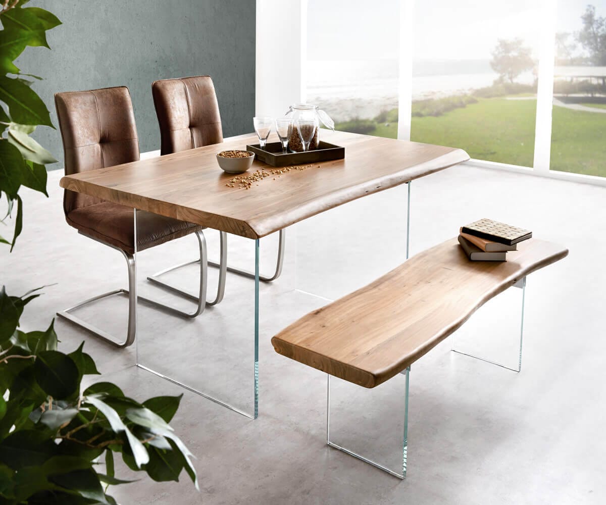 Blat stołu Edge 140x90cm XL akacja naturalna live-edge 4