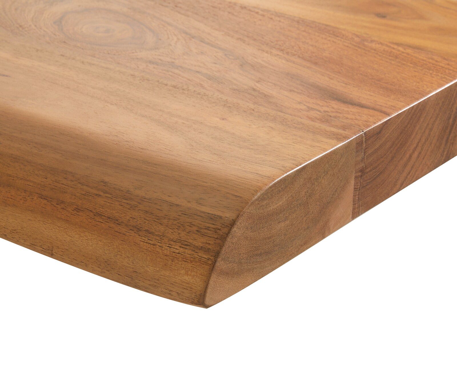 Stół do jadalni Edge 260x100 XL akacja naturalna metal czarny live-edge 5