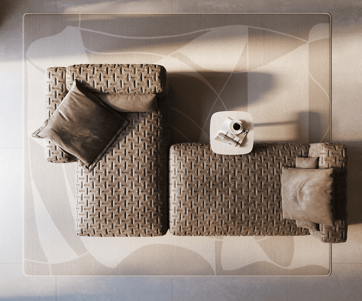 Sofa narożna Freestyle 310x200 cm mikrofibra szaro-brązowa vintage pikowana 5