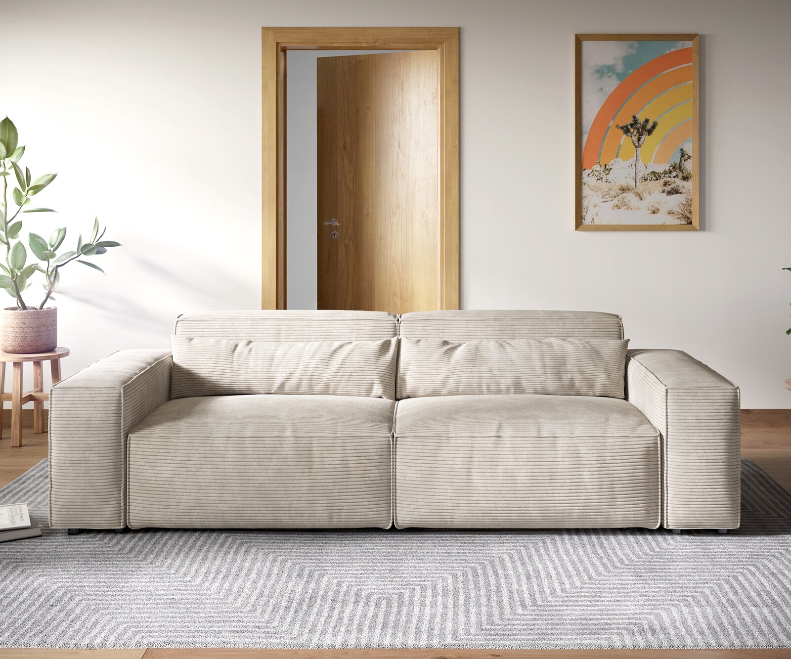 Sofa Sirpio XL 270x130cm sztruks beżowy 1