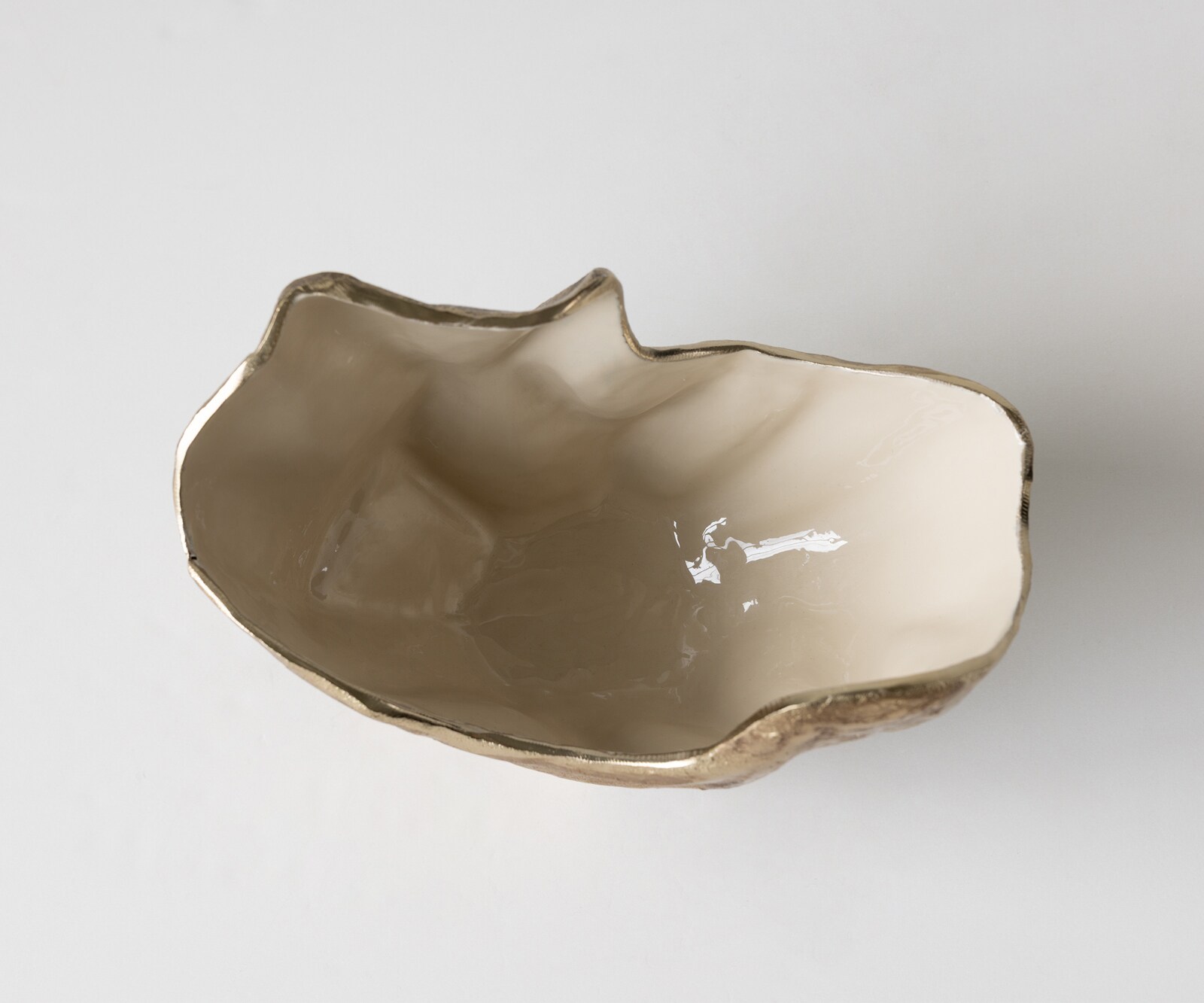 Misa Valena dł. 33 x szer. 20 x wys. 22 cm aluminium Champagner Ivory ręcznie robiona 3