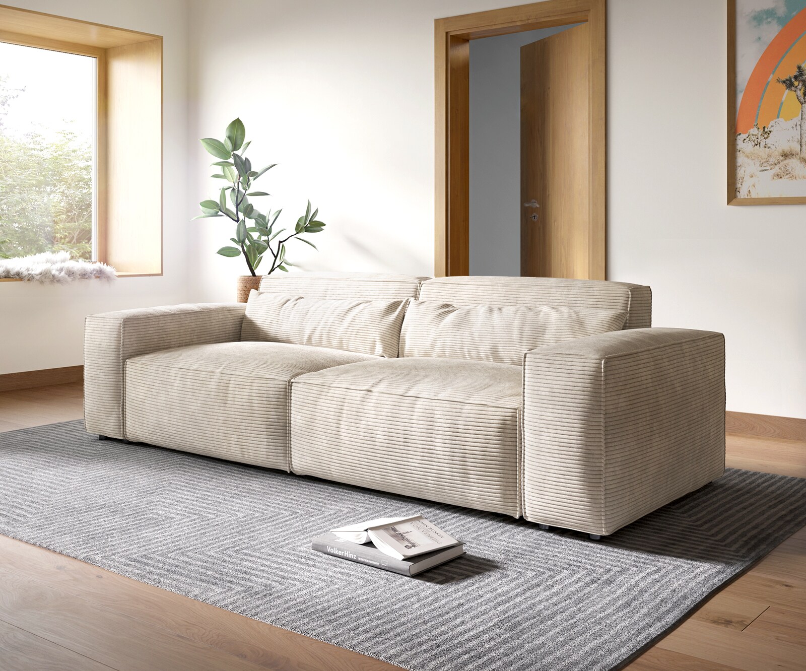 Sofa Sirpio XL 270x130cm sztruks beżowy