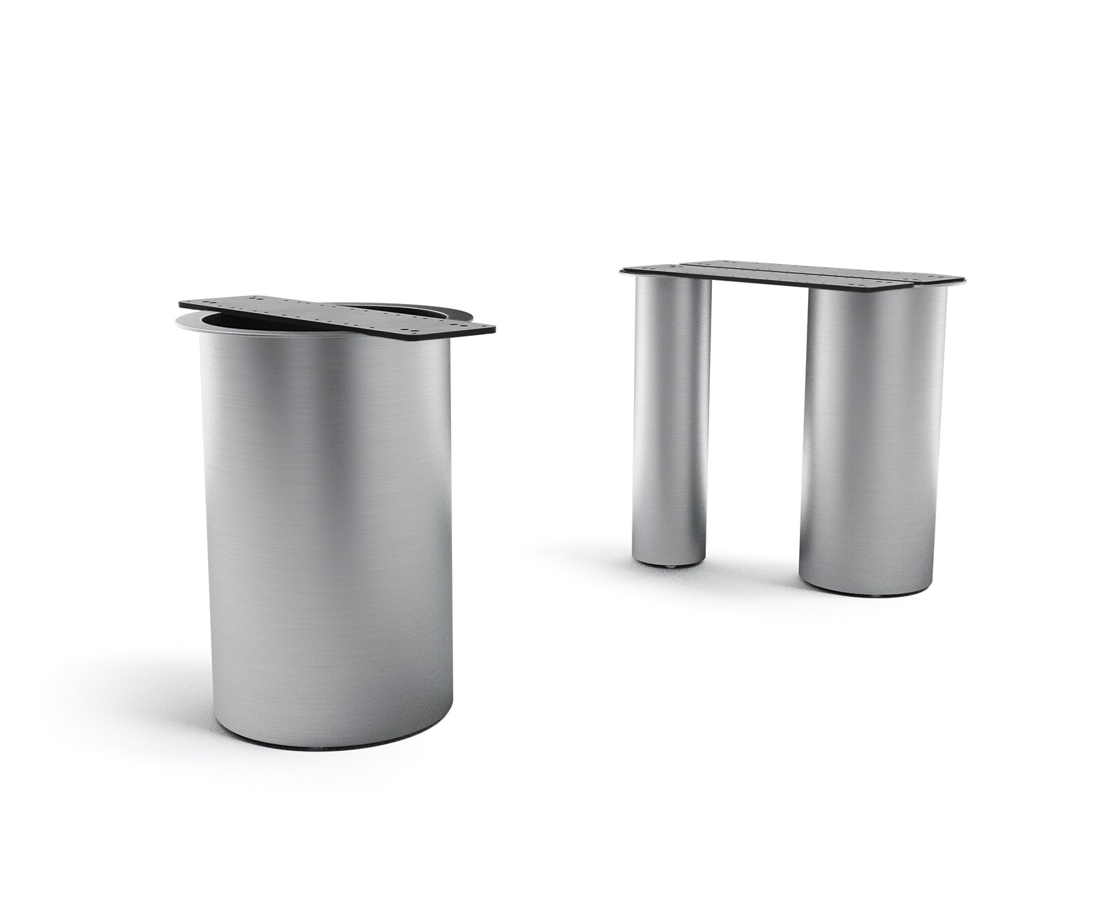 Rama stołu Troa metal kolor tytanowy do blatów od 200cm 2