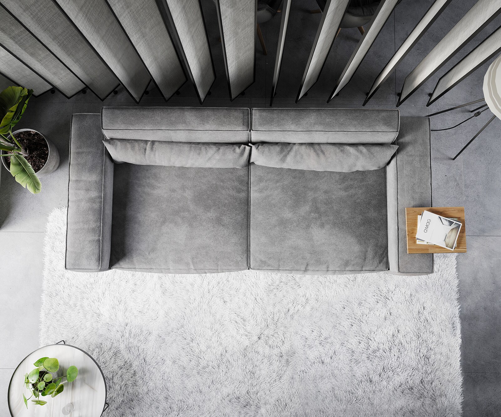 Sofa Sirpio XL 270x130cm mikrofibra szaro-brązowy 5