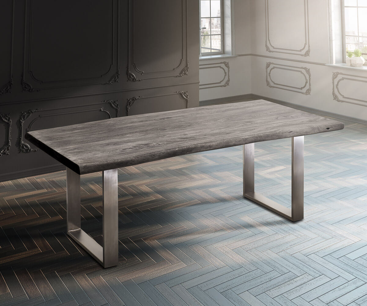 Blat stołu Edge 200x100 cm XL akacja platynowa live-edge 4