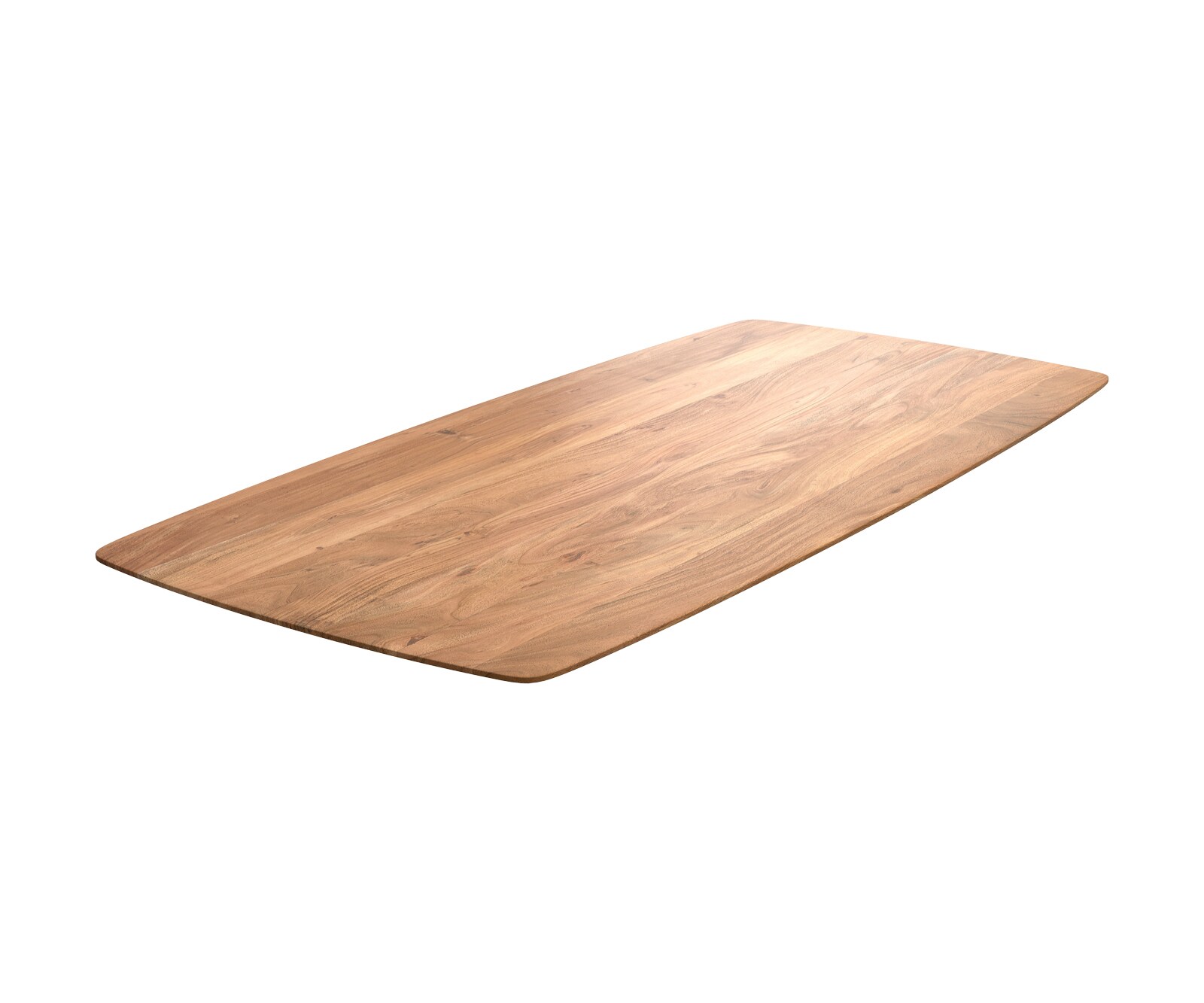 Blat stołu Edge kształt beczki 200x100cm akacja naturalna krawędź szwajcarska