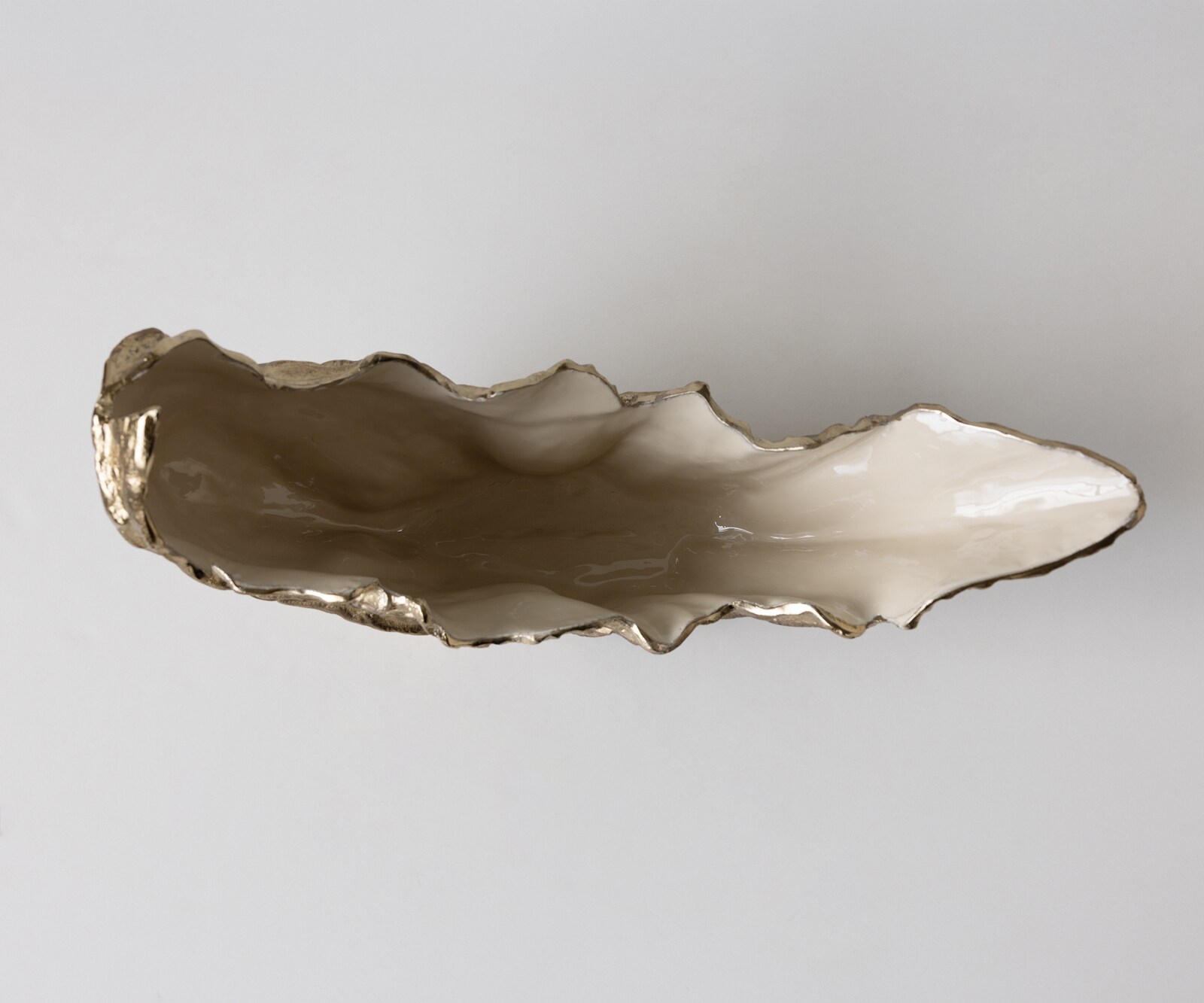 Misa Maris dł. 52 x szer. 15 x wys. 28 cm aluminium Champagner Ivory ręcznie robiona 3