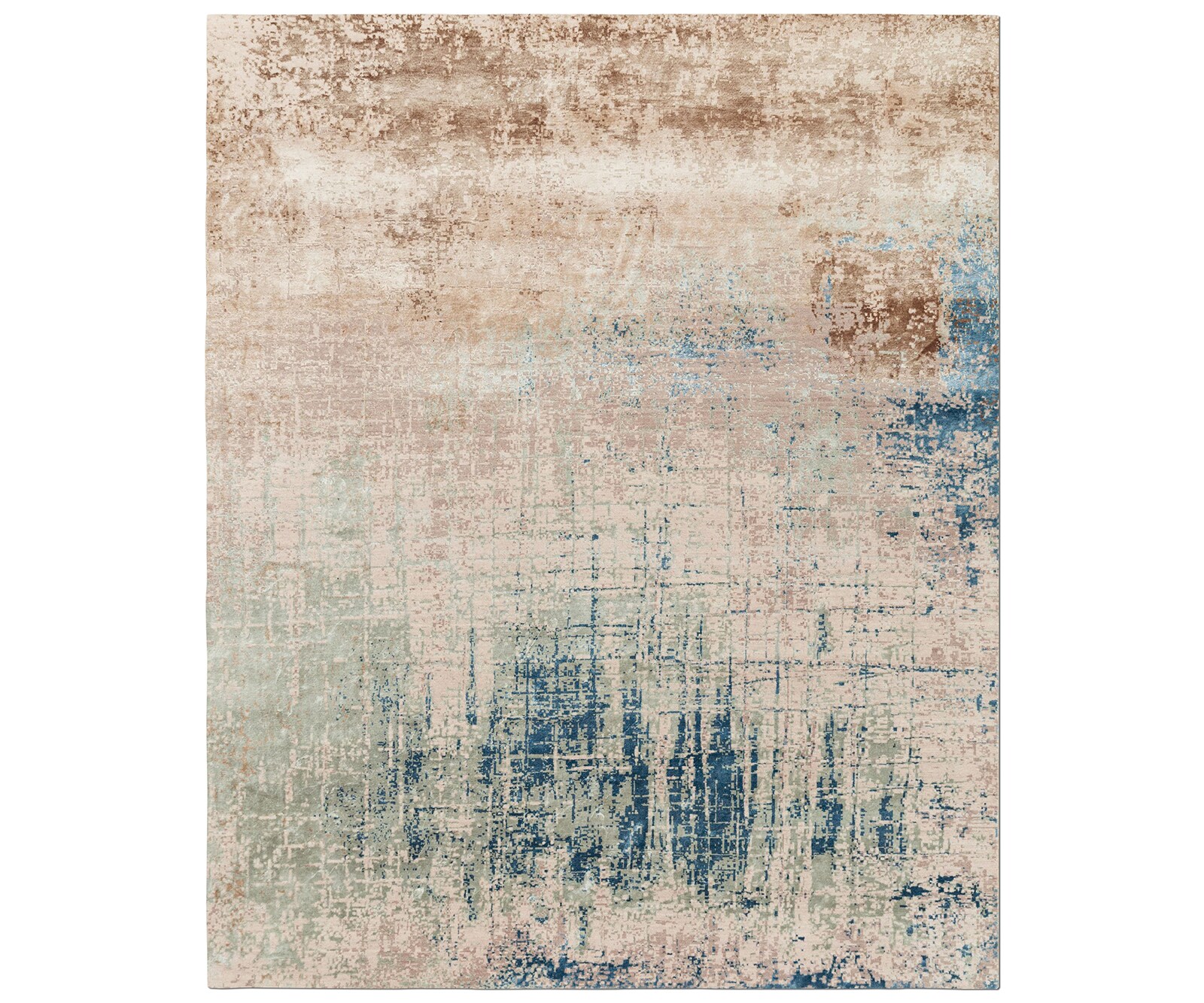 Dywan Tattvam ESK-9014 ręcznie tkany 360x450 cm beżowy/zielony od Jaipur Rugs (W-008799)